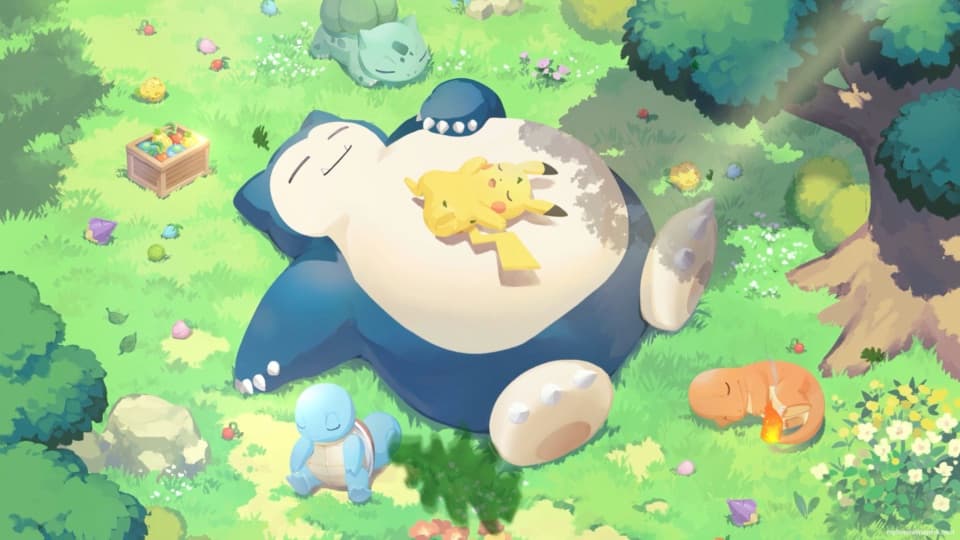Pokemon Sleeping — Anime live wallpaper for Mac