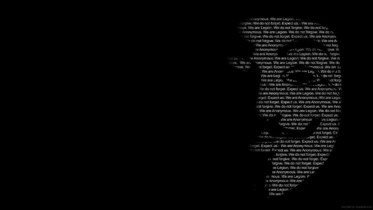 Anonymous Mask Silhouette — Sci-fi live wallpaper for Mac