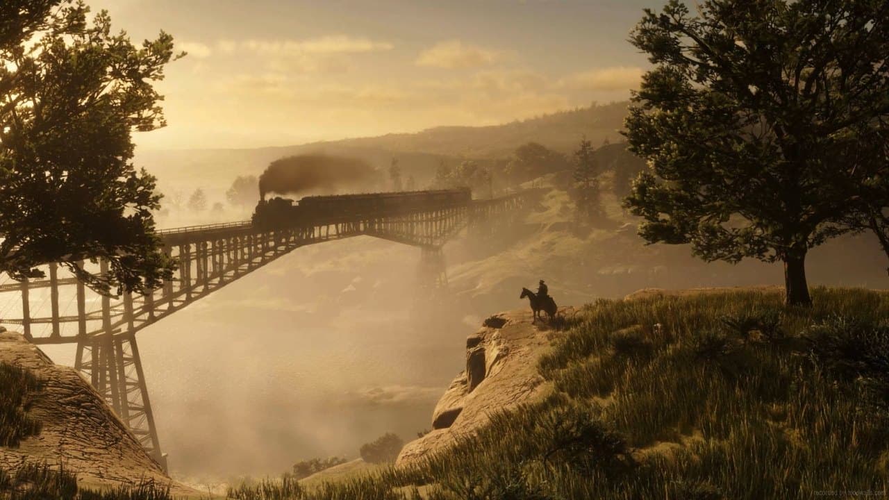 Arthur Morgan on the Bridge — Nature live wallpaper for Mac