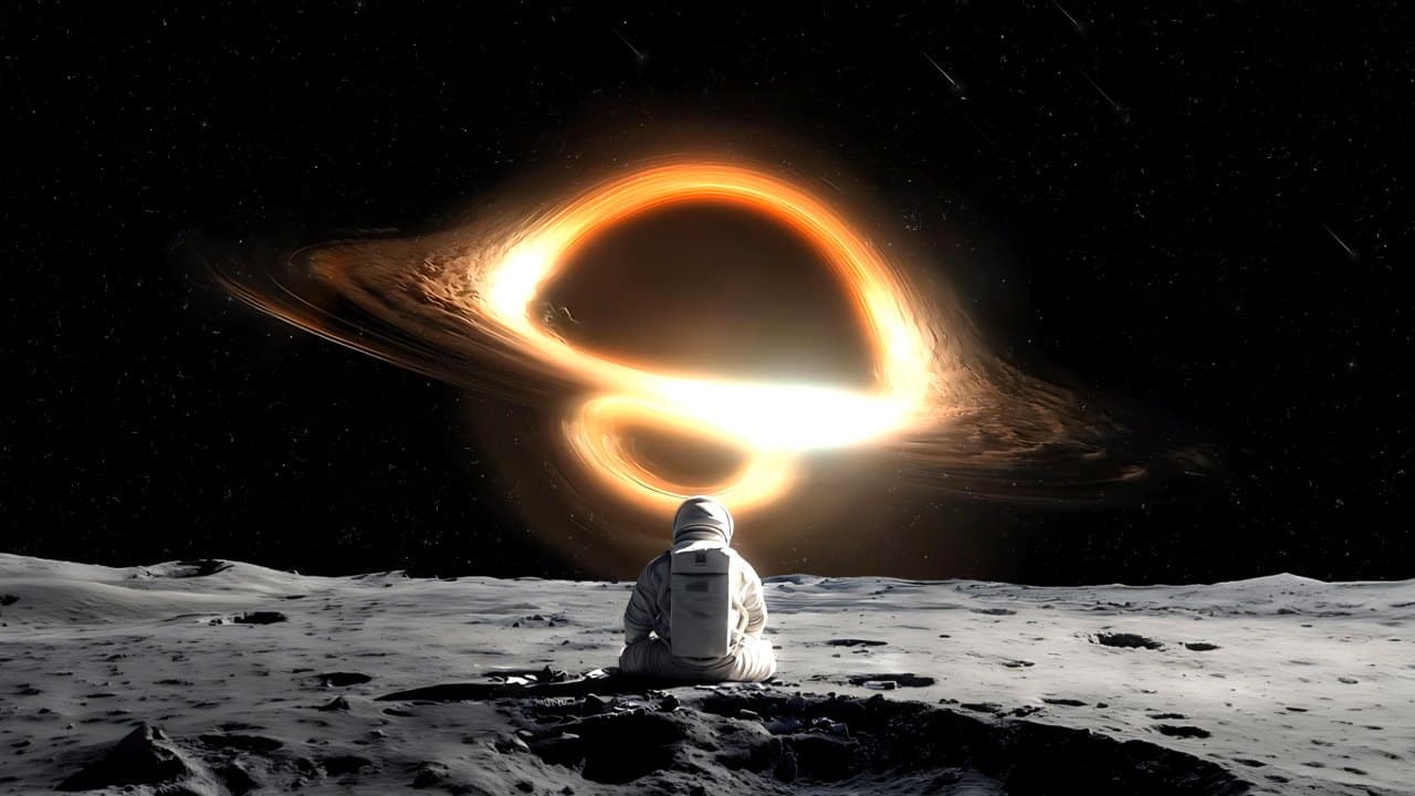 Astronaut Before Singularity — Space live wallpaper for Mac