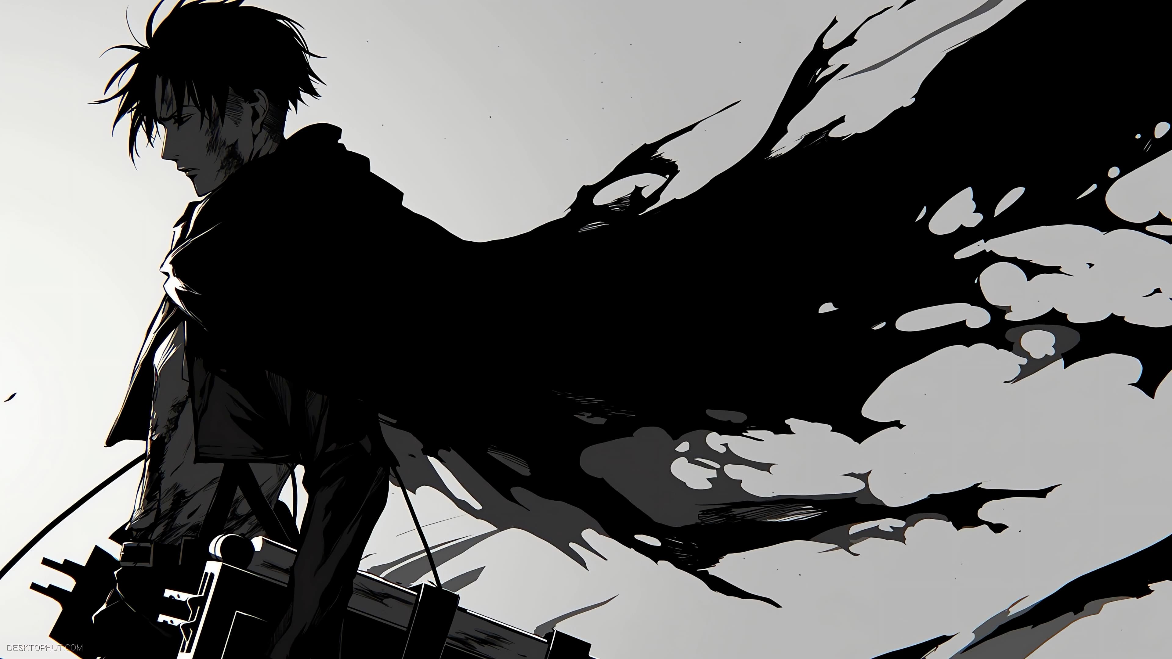 Attack on Titan Eren Yeager Dark — Anime live wallpaper for Mac