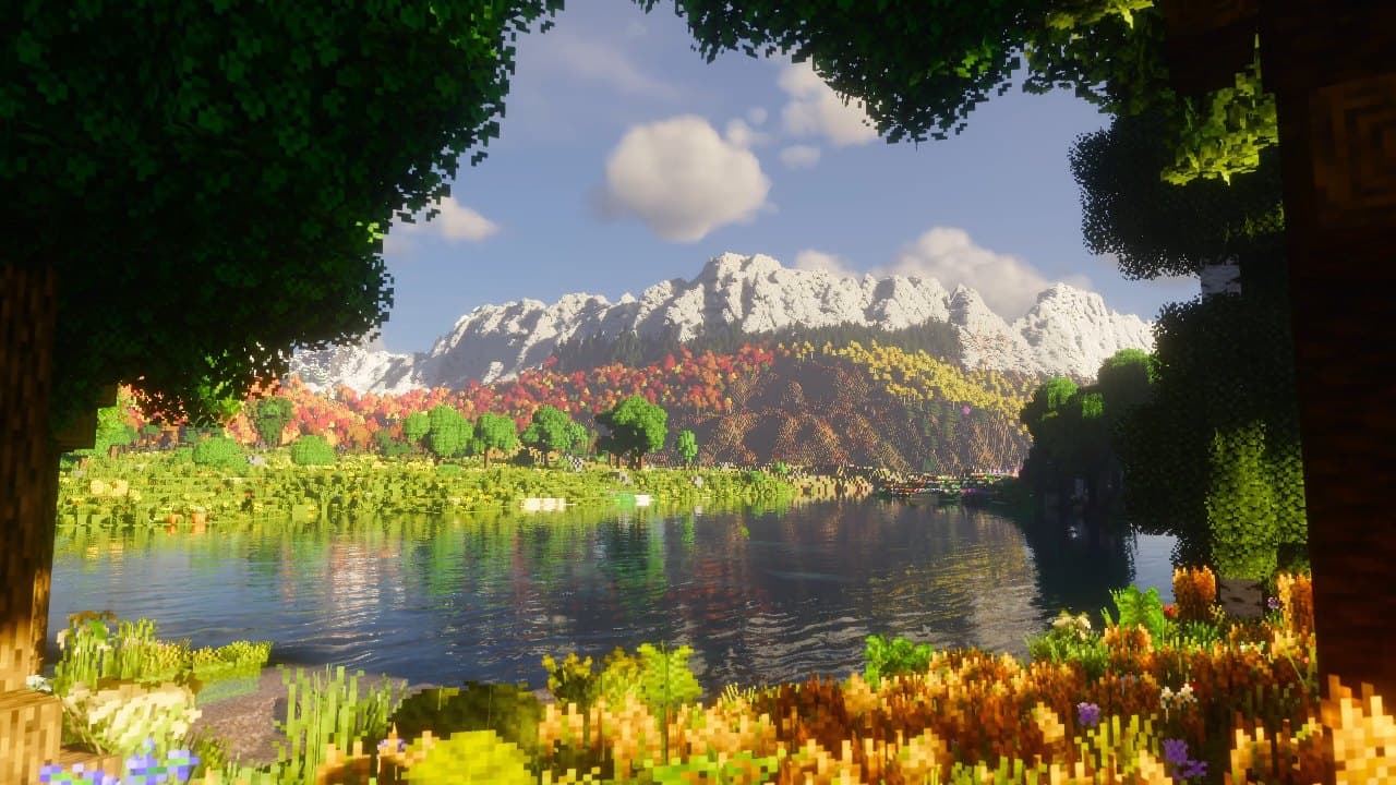 Autumn Mountain Lake — Nature live wallpaper for Mac