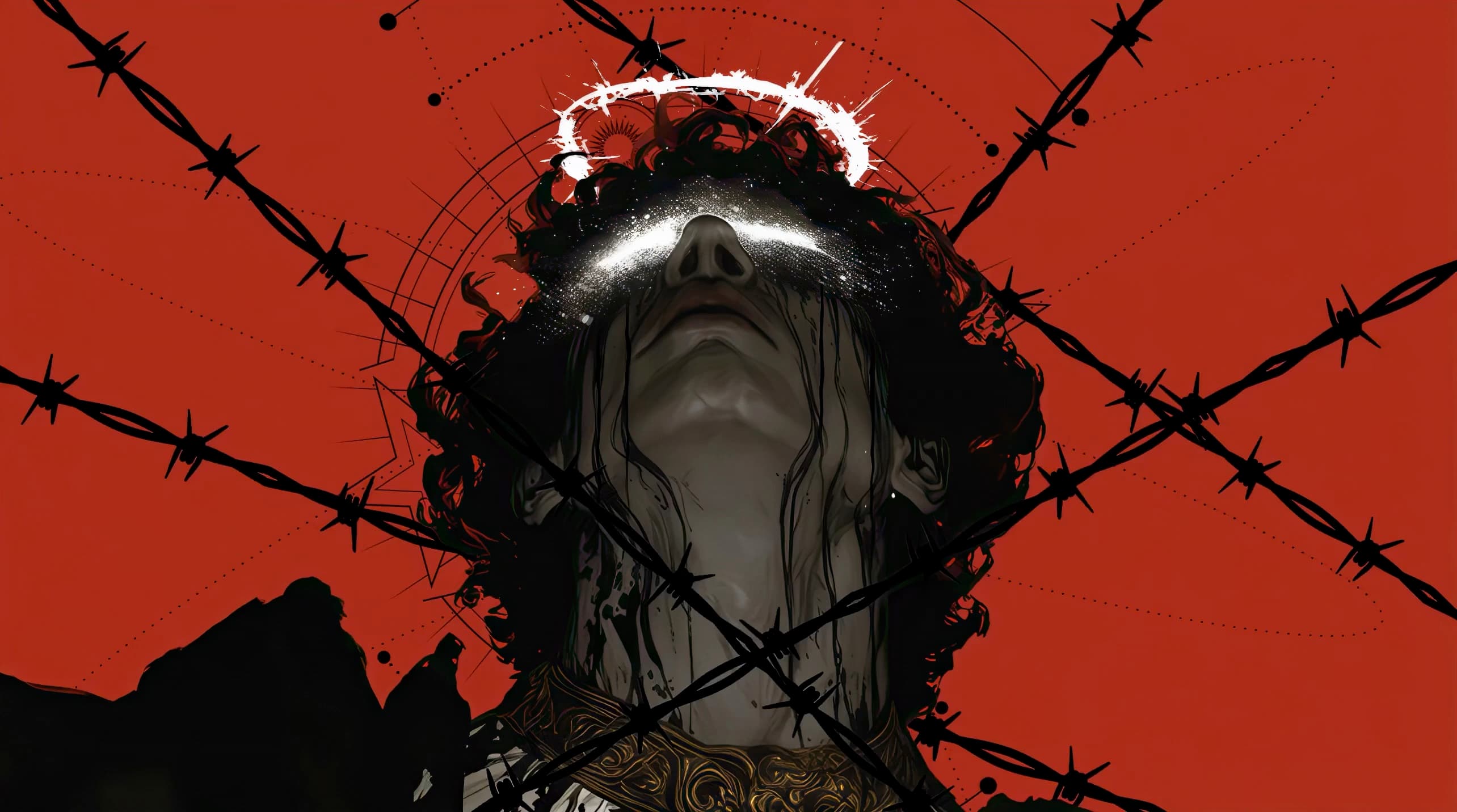 Barbed Wire Martyr — Fantasy live wallpaper for Mac