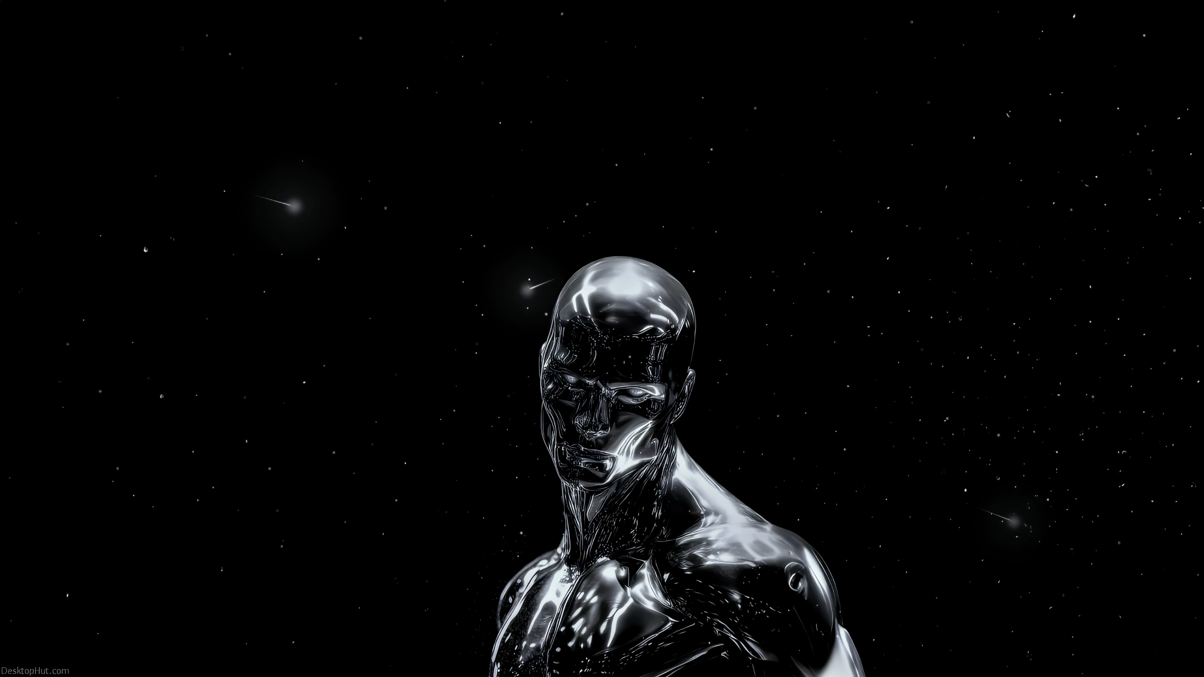 Chrome Android in Space — Sci-fi live wallpaper for Mac
