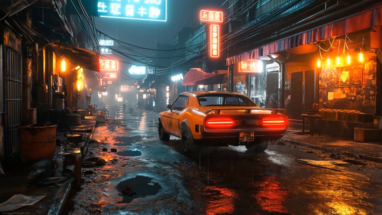 Cyberpunk Street Cruiser — Cars live wallpaper for Mac