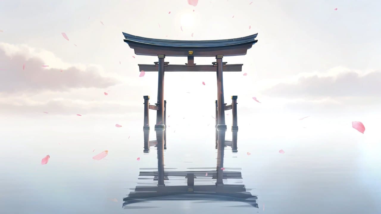 Floating Torii At Dawn — Nature live wallpaper for Mac