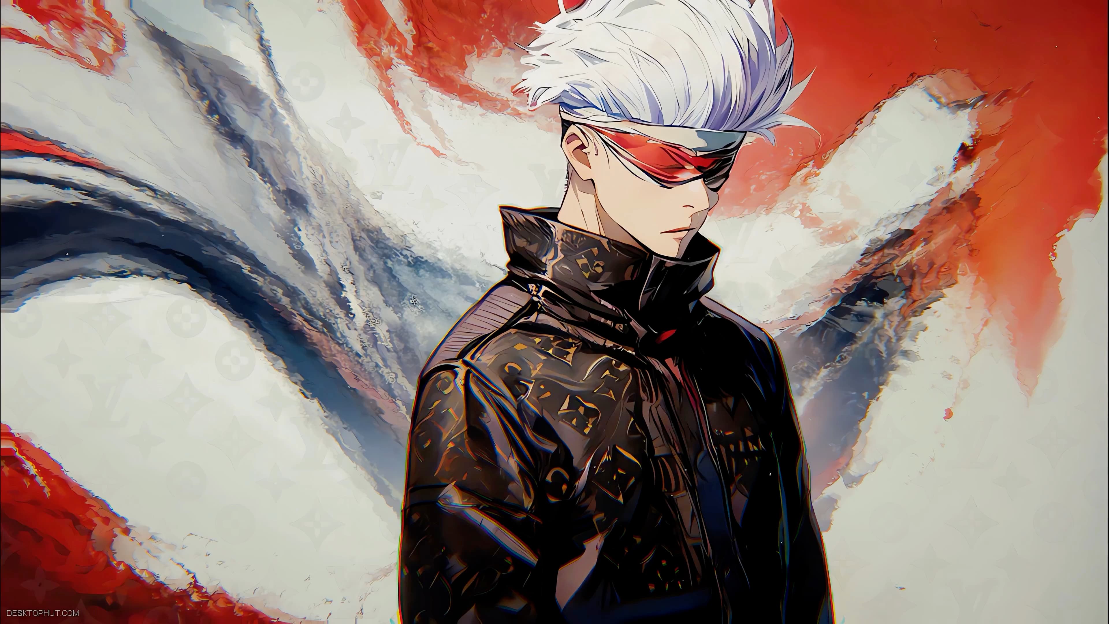 Gojo Fashion Portrait — Anime live wallpaper for Mac
