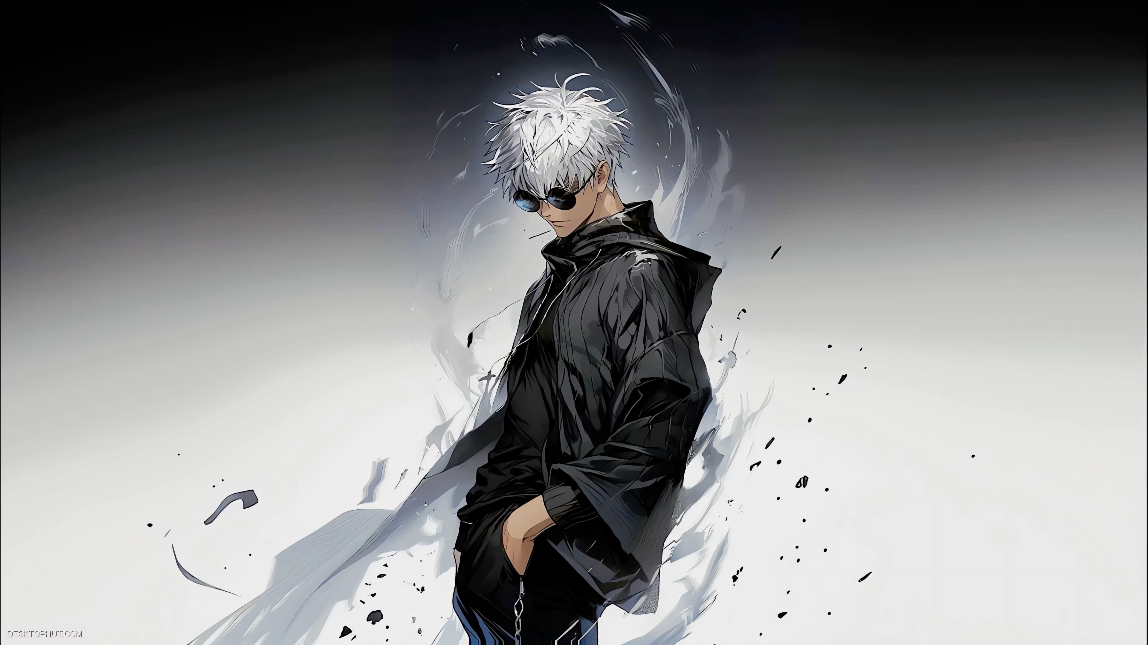 Gojo Grey — Anime live wallpaper for Mac