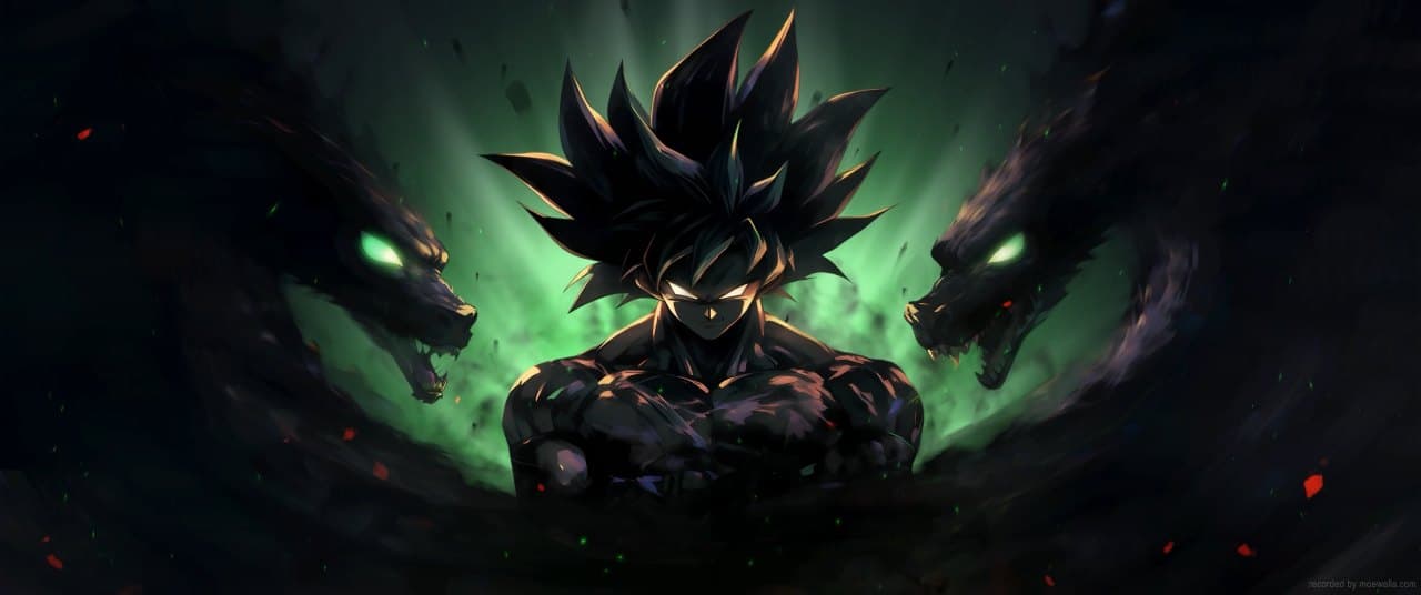 Goku Shadow Aura — Anime live wallpaper for Mac