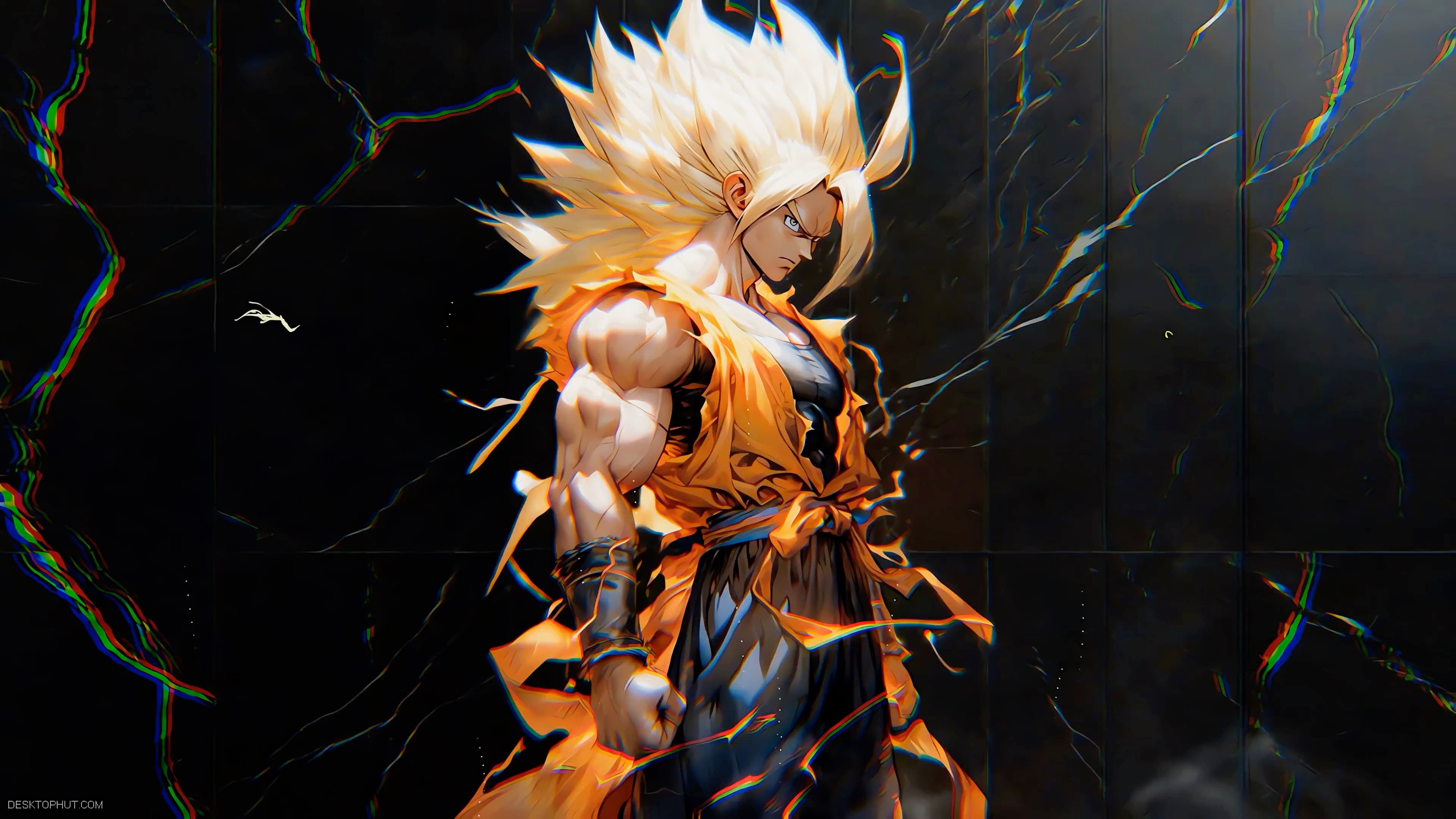 Goku Super Saiyan 3 — Anime live wallpaper for Mac