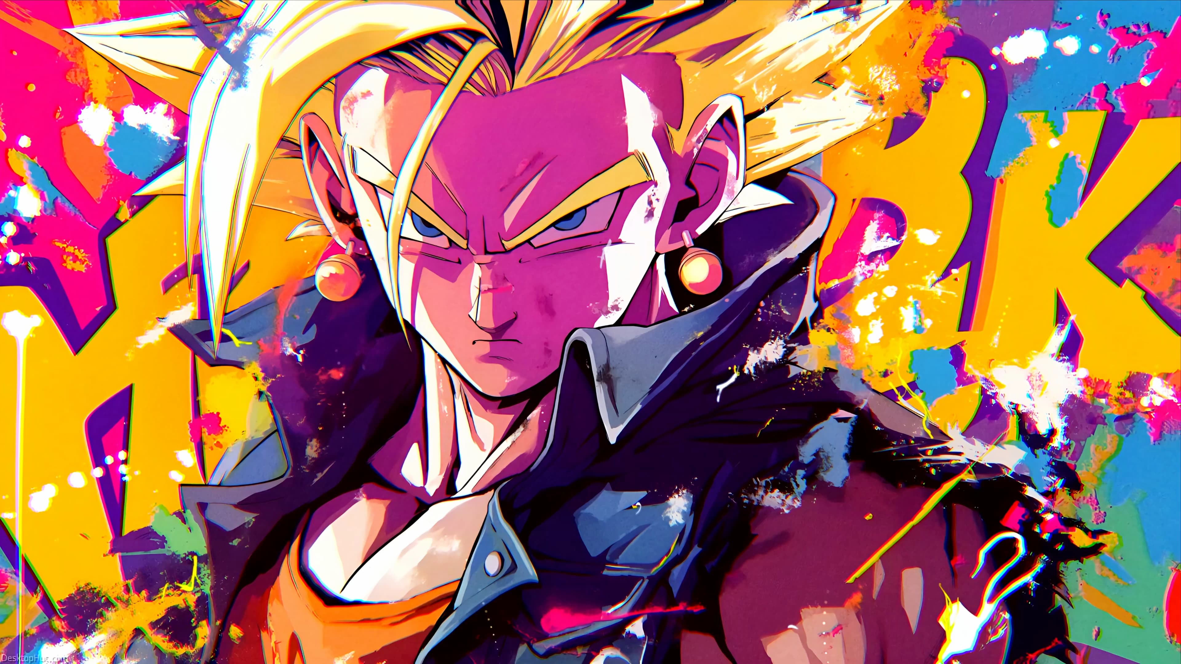 Golden Anime Hero — Anime live wallpaper for Mac