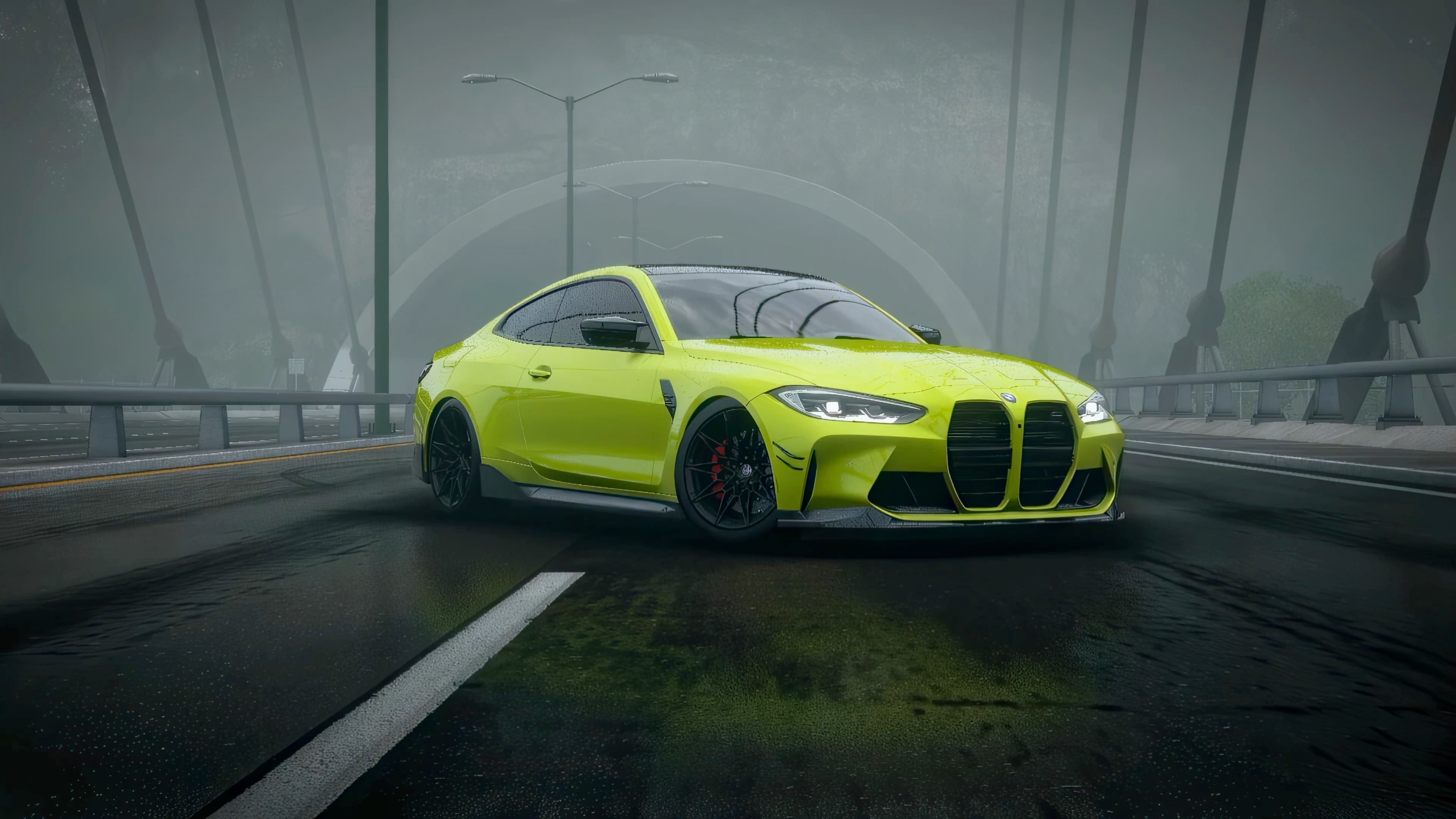 Green BMW Showcase — Cars live wallpaper for Mac