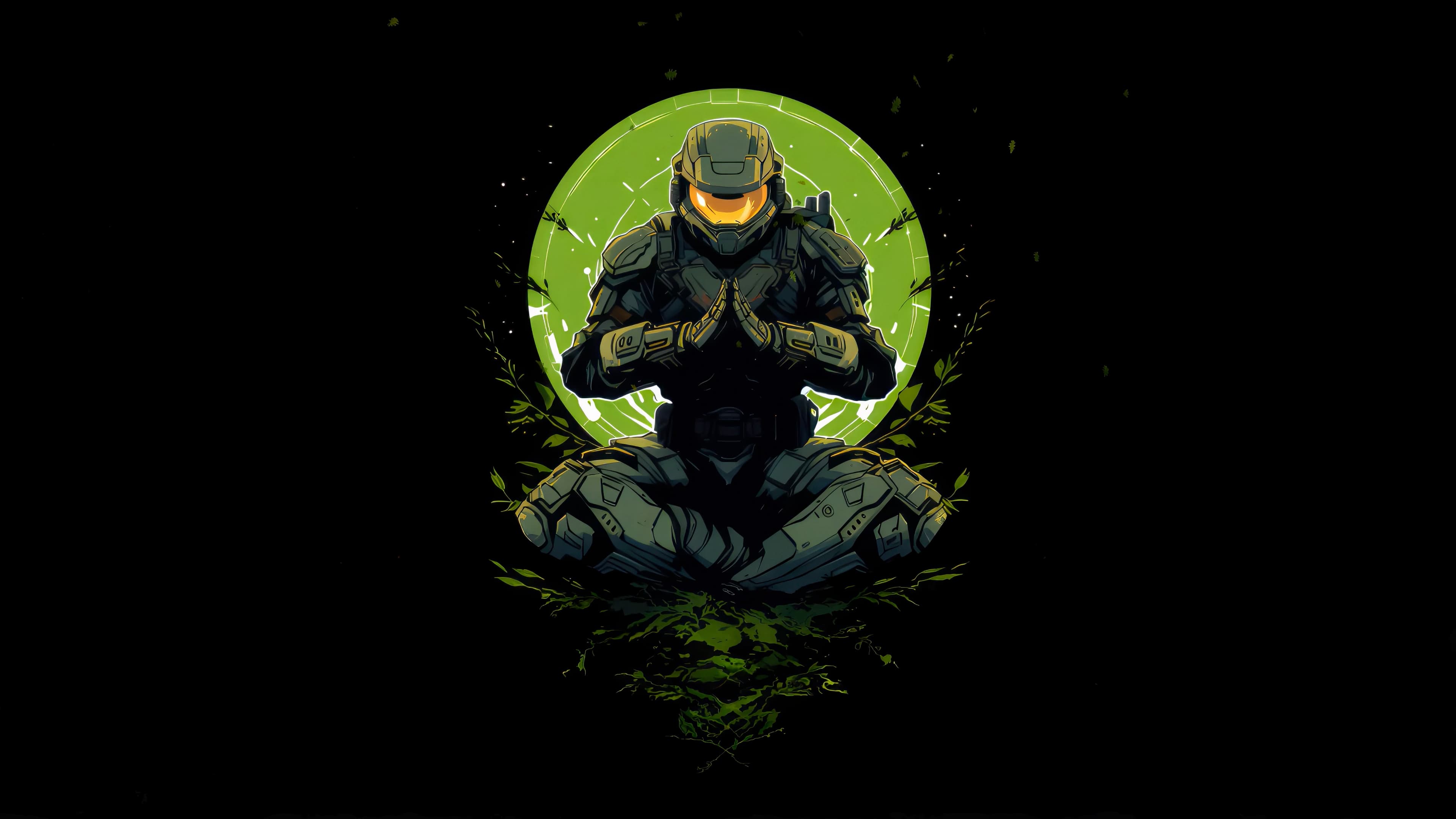 Halo Master Chief Neon — Video Games live wallpaper for Mac