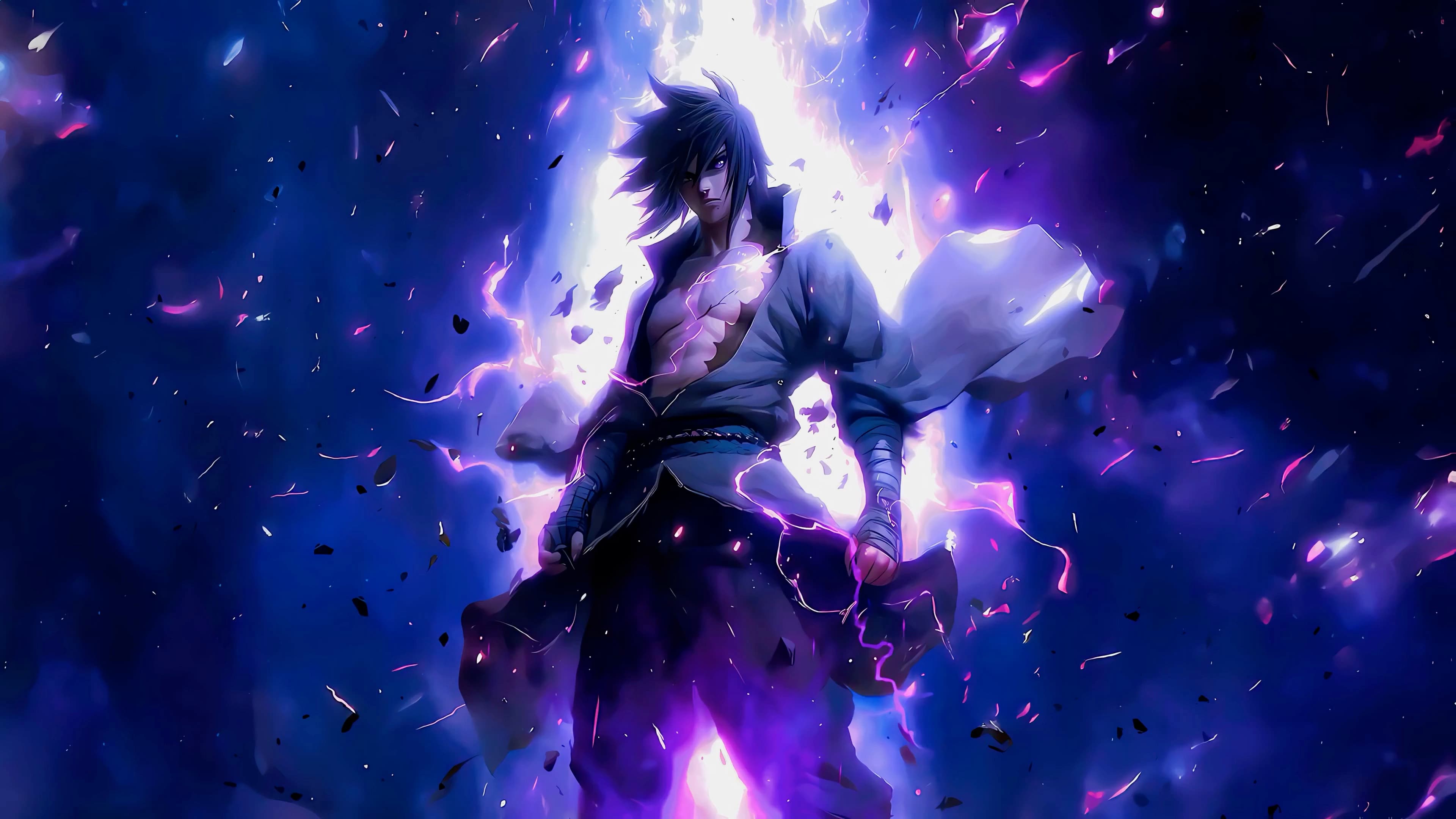 Intense Sasuke — Anime live wallpaper for Mac
