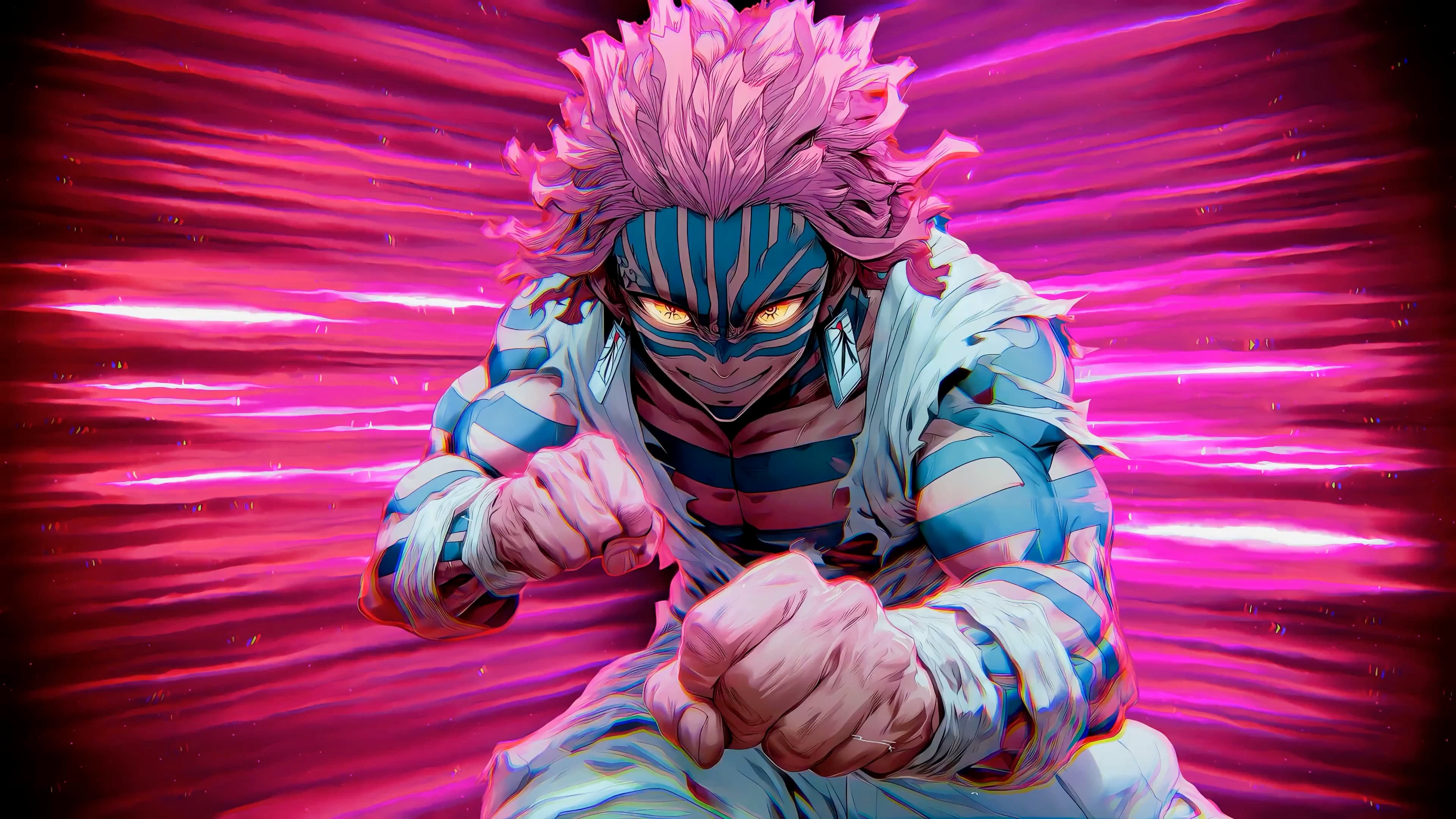 Itadori Pink Speed — Anime live wallpaper for Mac