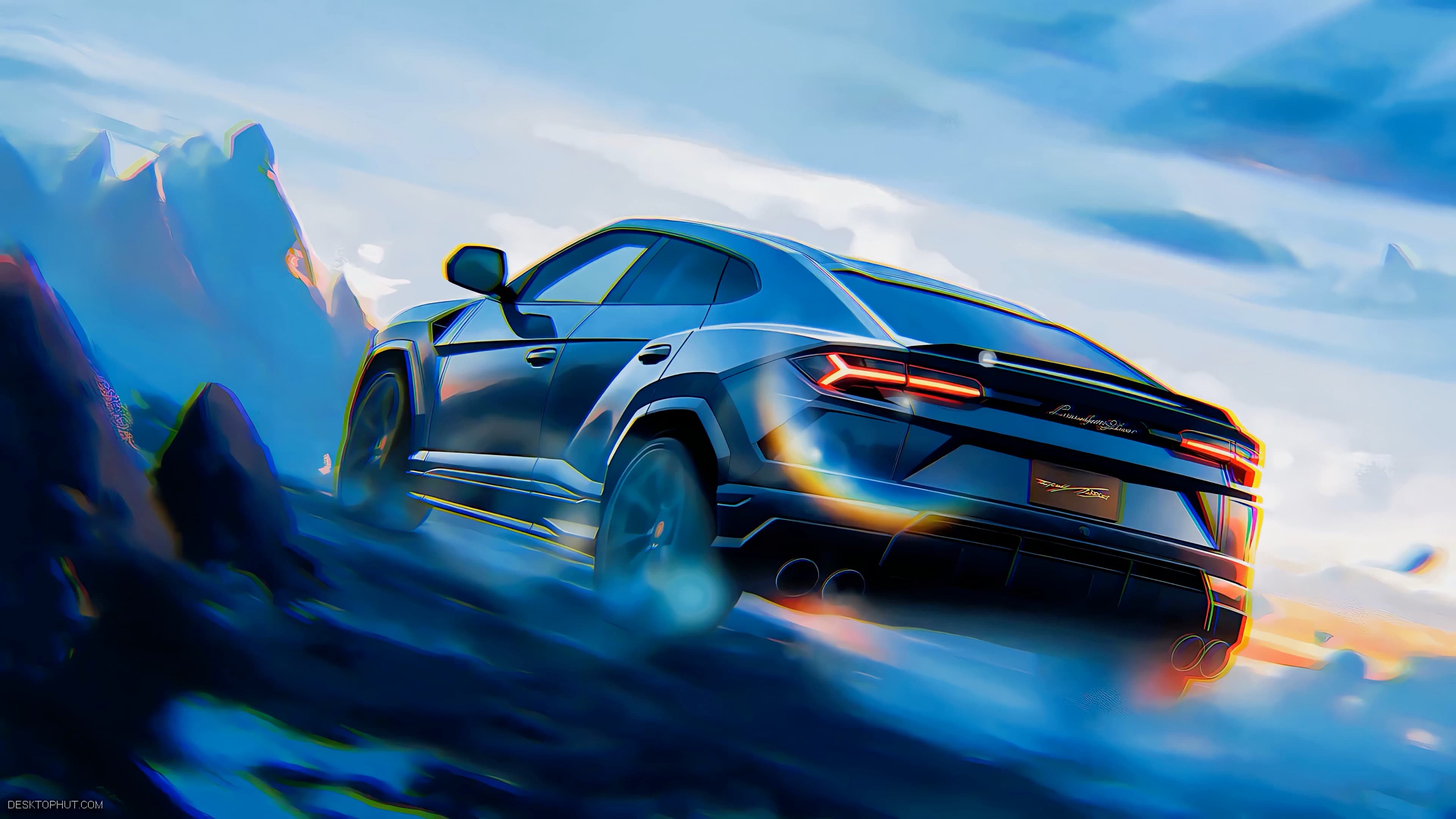 Lamborghini Urus Mountain Drive — Cars live wallpaper for Mac