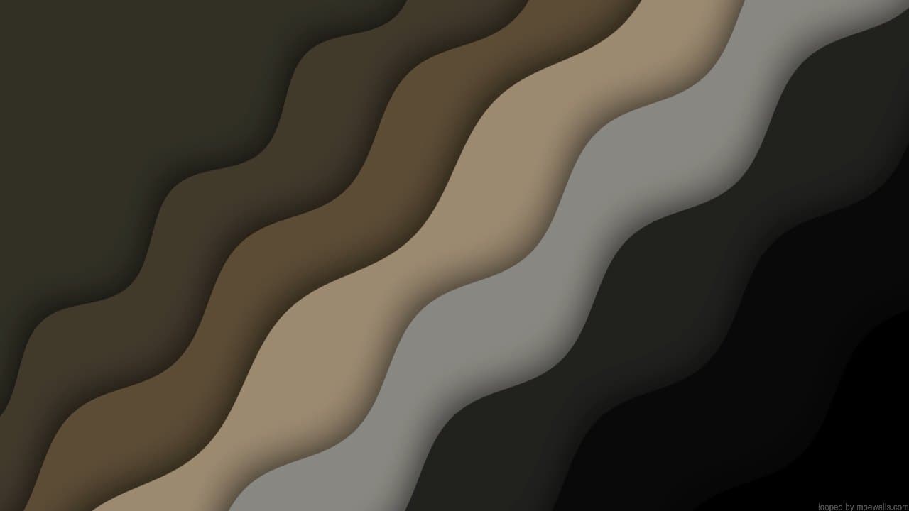 Layered Wave Forms — Nature live wallpaper for Mac