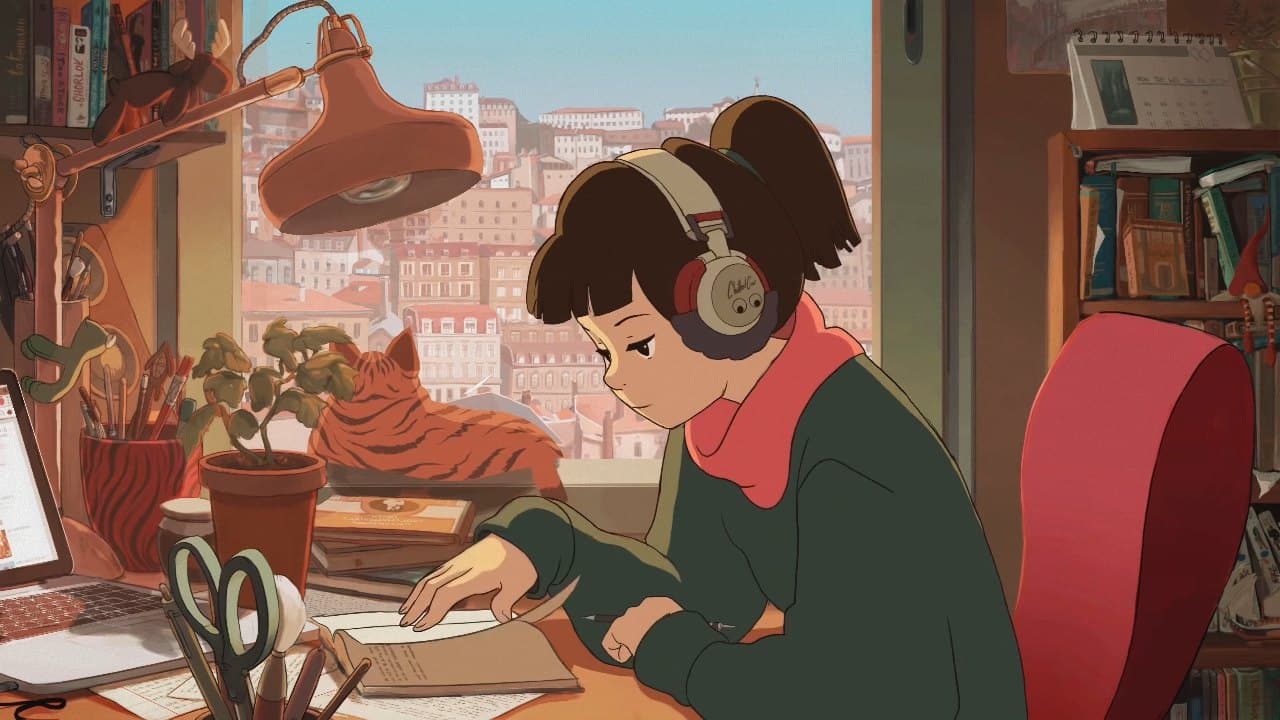 Lofi Study Desk — Anime live wallpaper for Mac