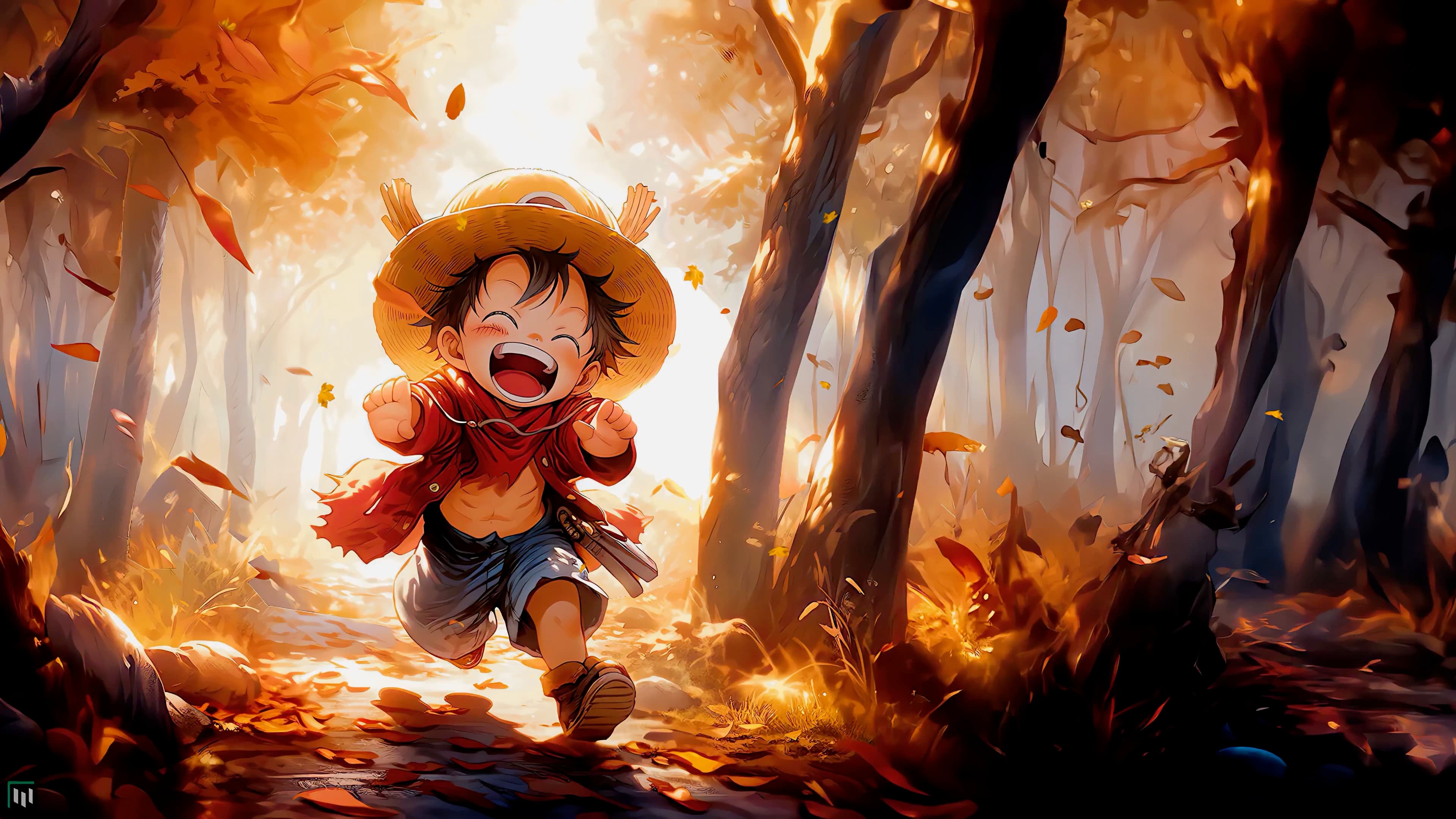 Luffy Kid One Piece — Anime live wallpaper for Mac