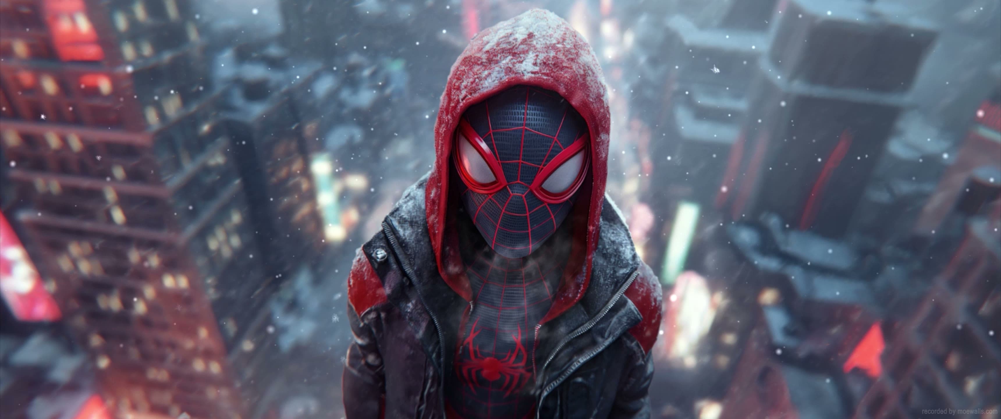 Miles Morales – Snow — Anime live wallpaper for Mac