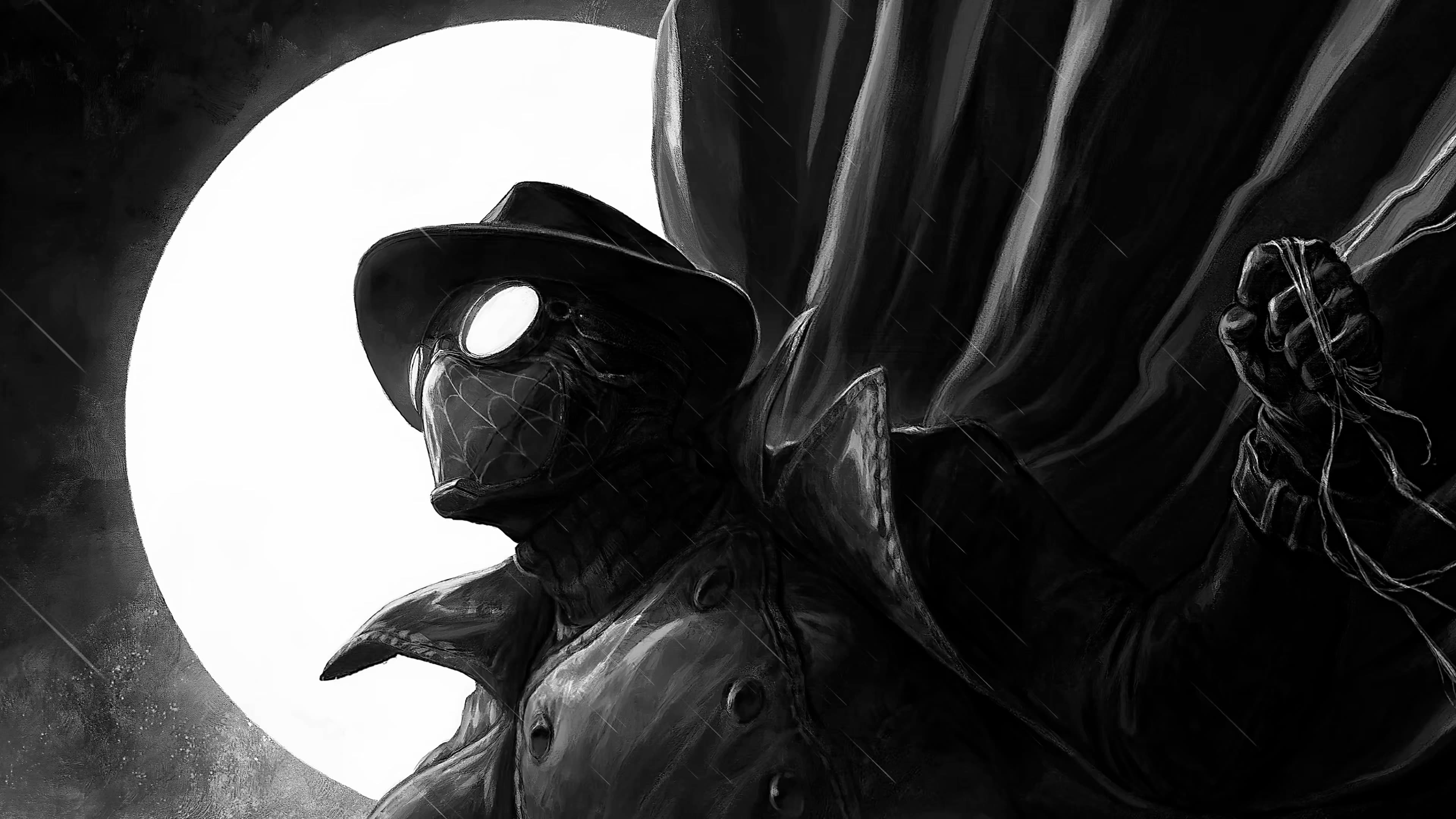 Moonlit Plague Doctor — Fantasy live wallpaper for Mac