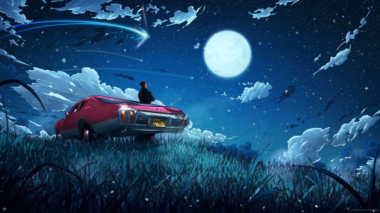 Moonlit Roadster Night — Cars live wallpaper for Mac