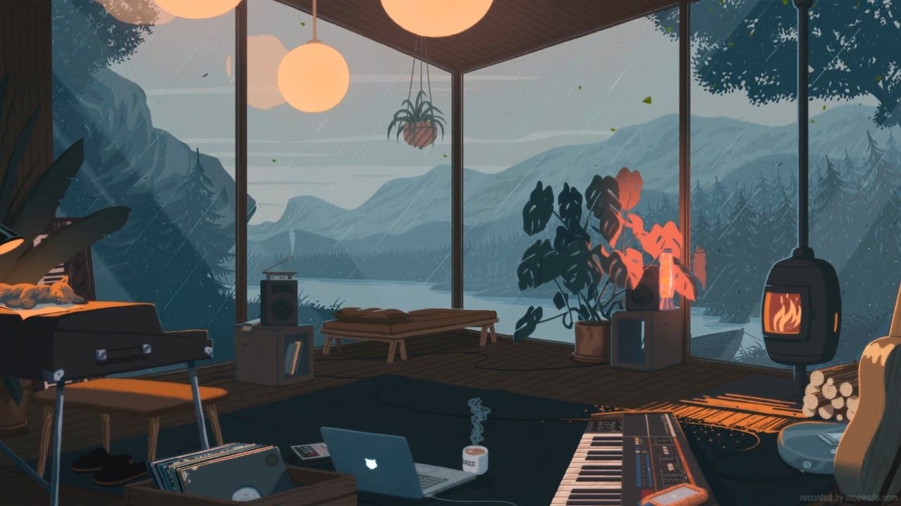 Mountain Cabin Retreat — Nature live wallpaper for Mac