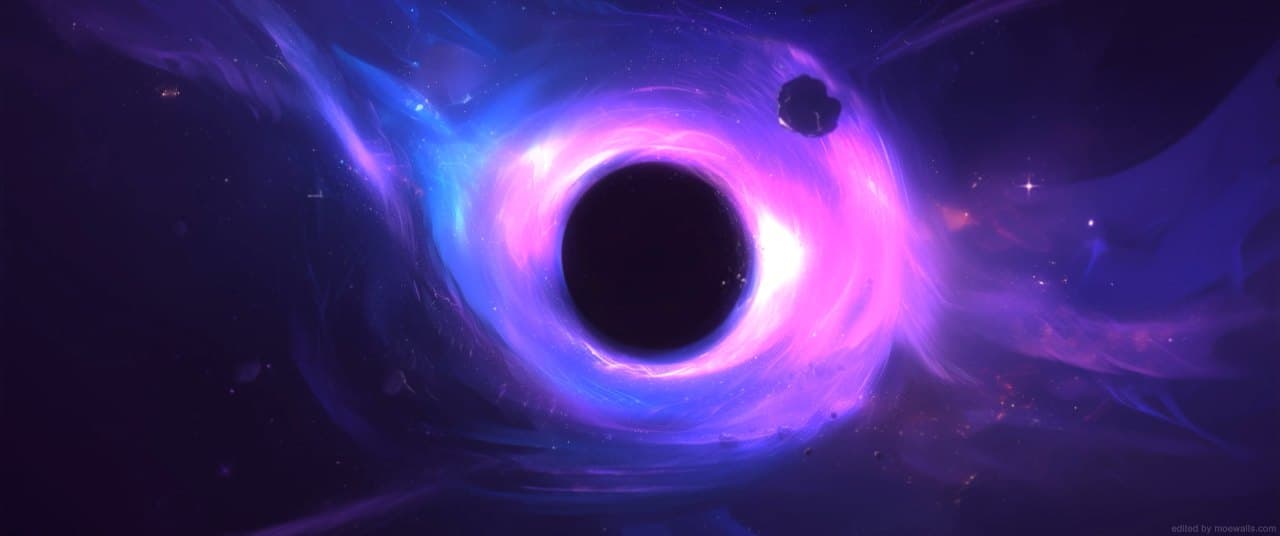 Purple Black Hole — Space live wallpaper for Mac