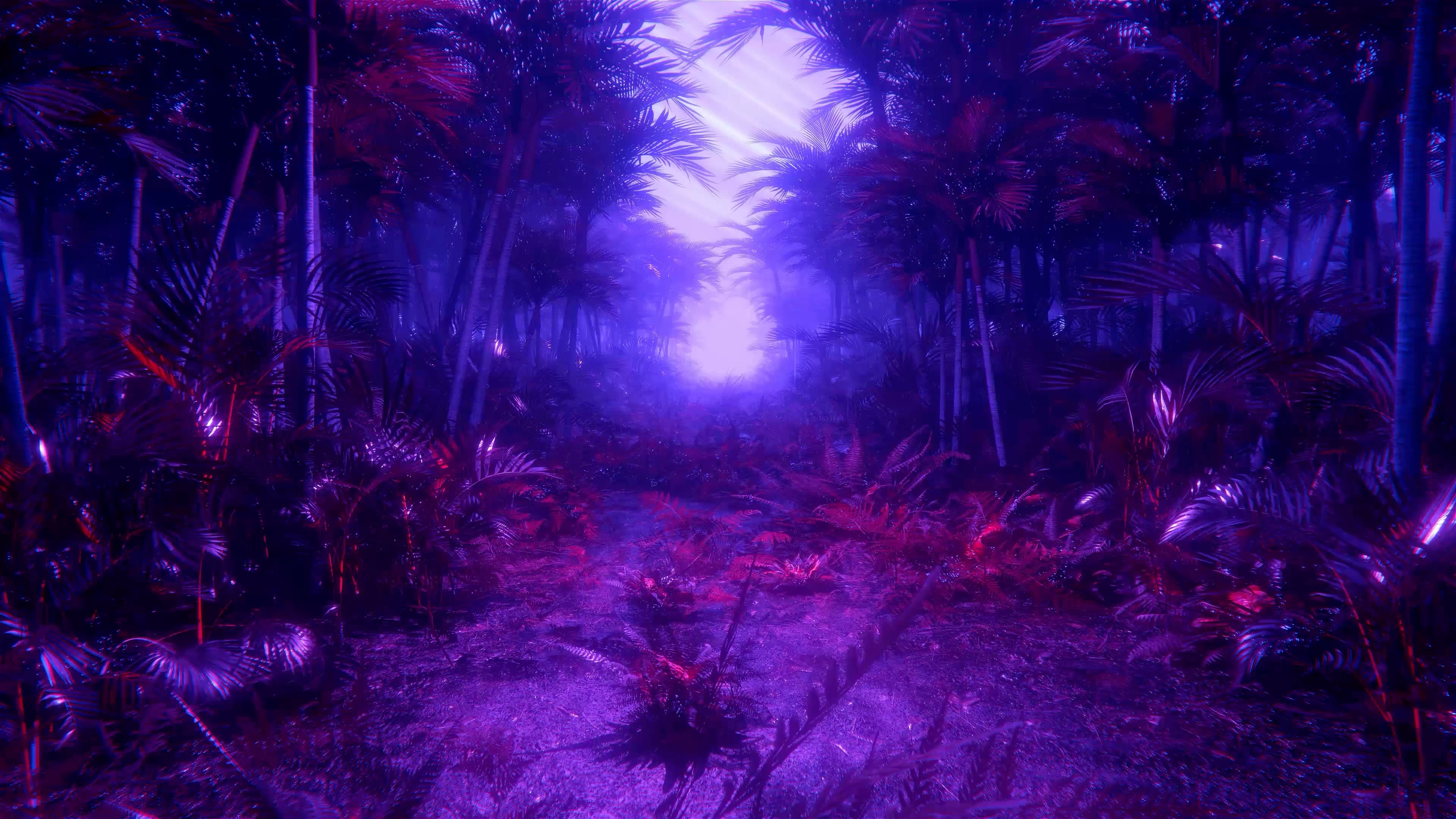 Purple Enchanted Forest — Fantasy live wallpaper for Mac