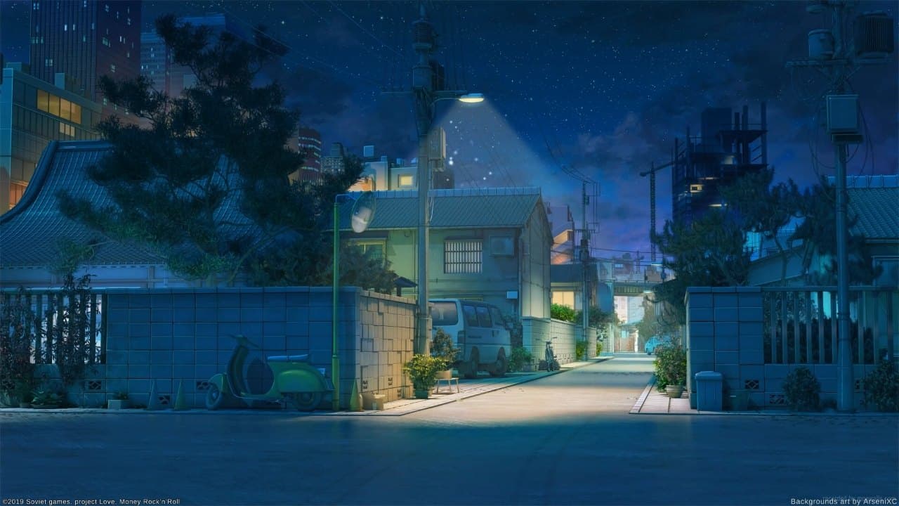 Quiet Japanese Alley — City live wallpaper for Mac