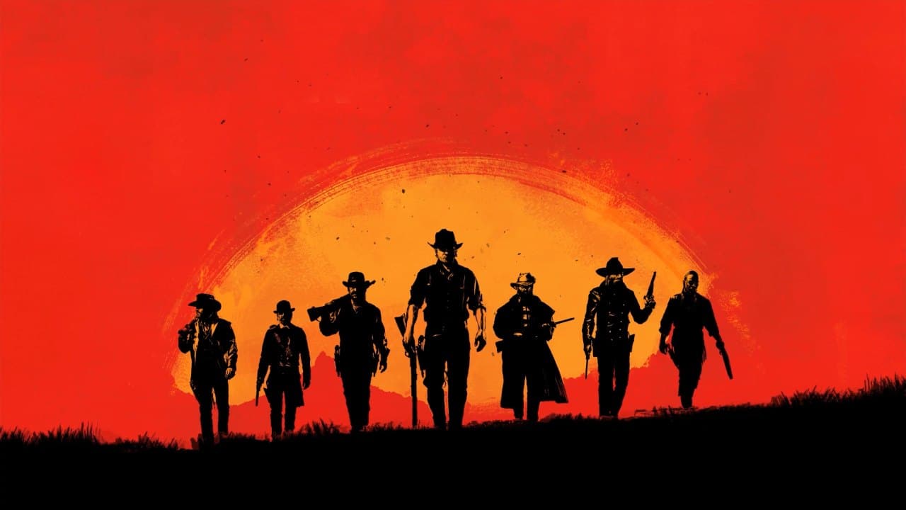 Red Dead Riders At Sunset — Nature live wallpaper for Mac