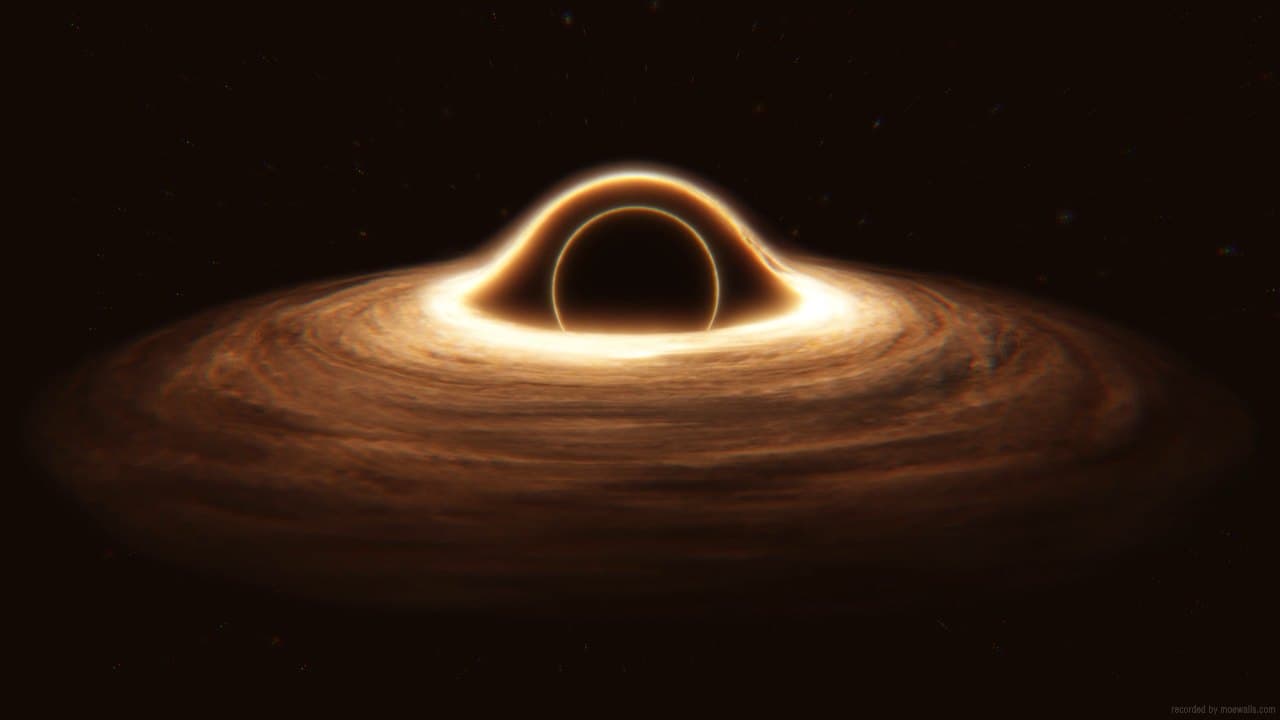 Ringed Black Hole — Space live wallpaper for Mac