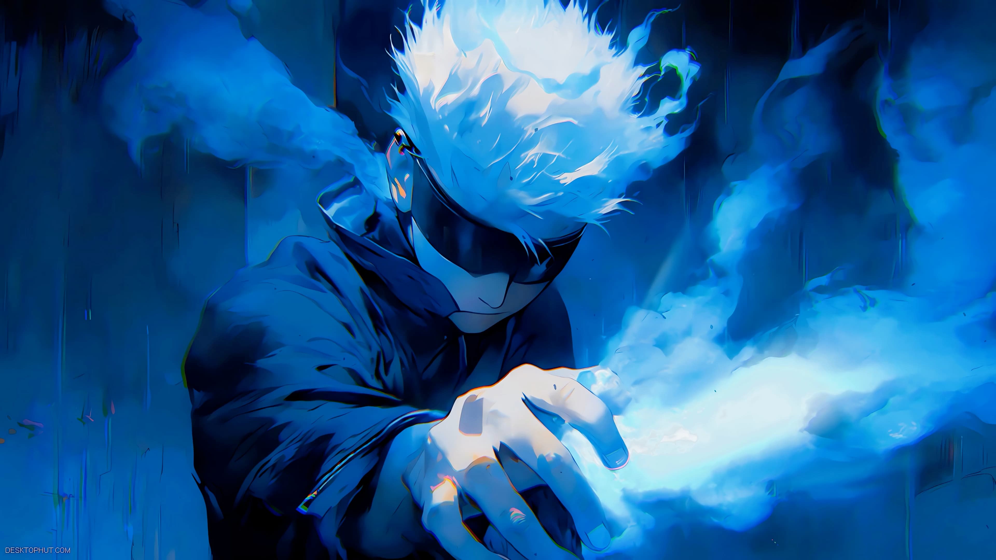 Satoru Gojo Blue Mist — Anime live wallpaper for Mac