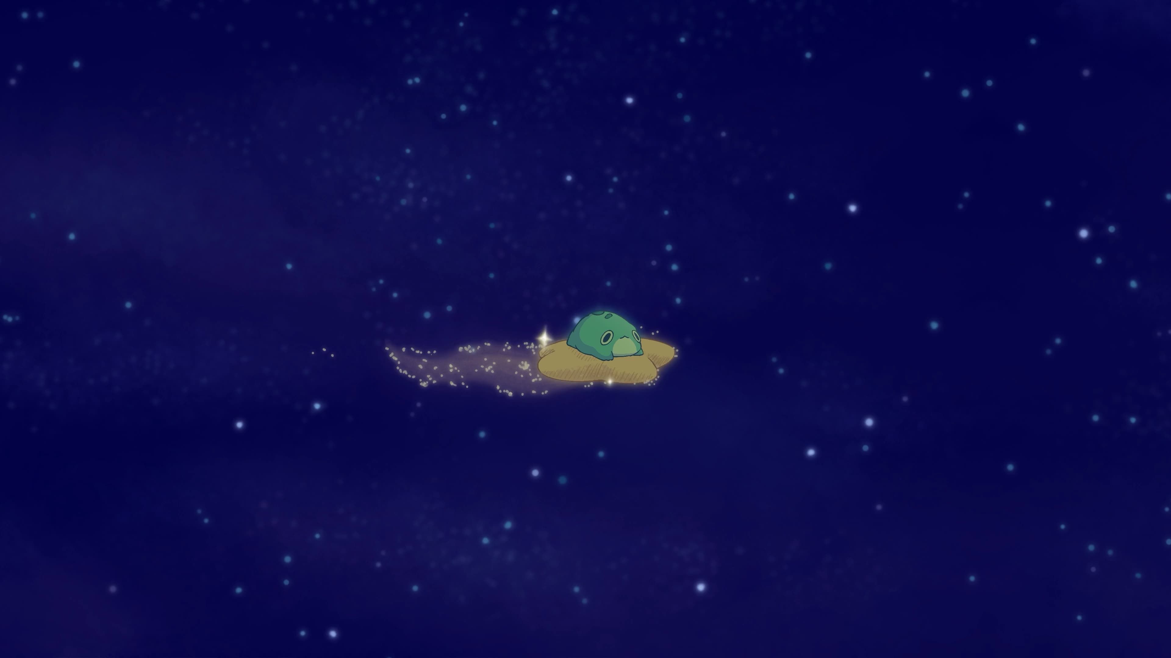 Space Traveling Frog — Space live wallpaper for Mac