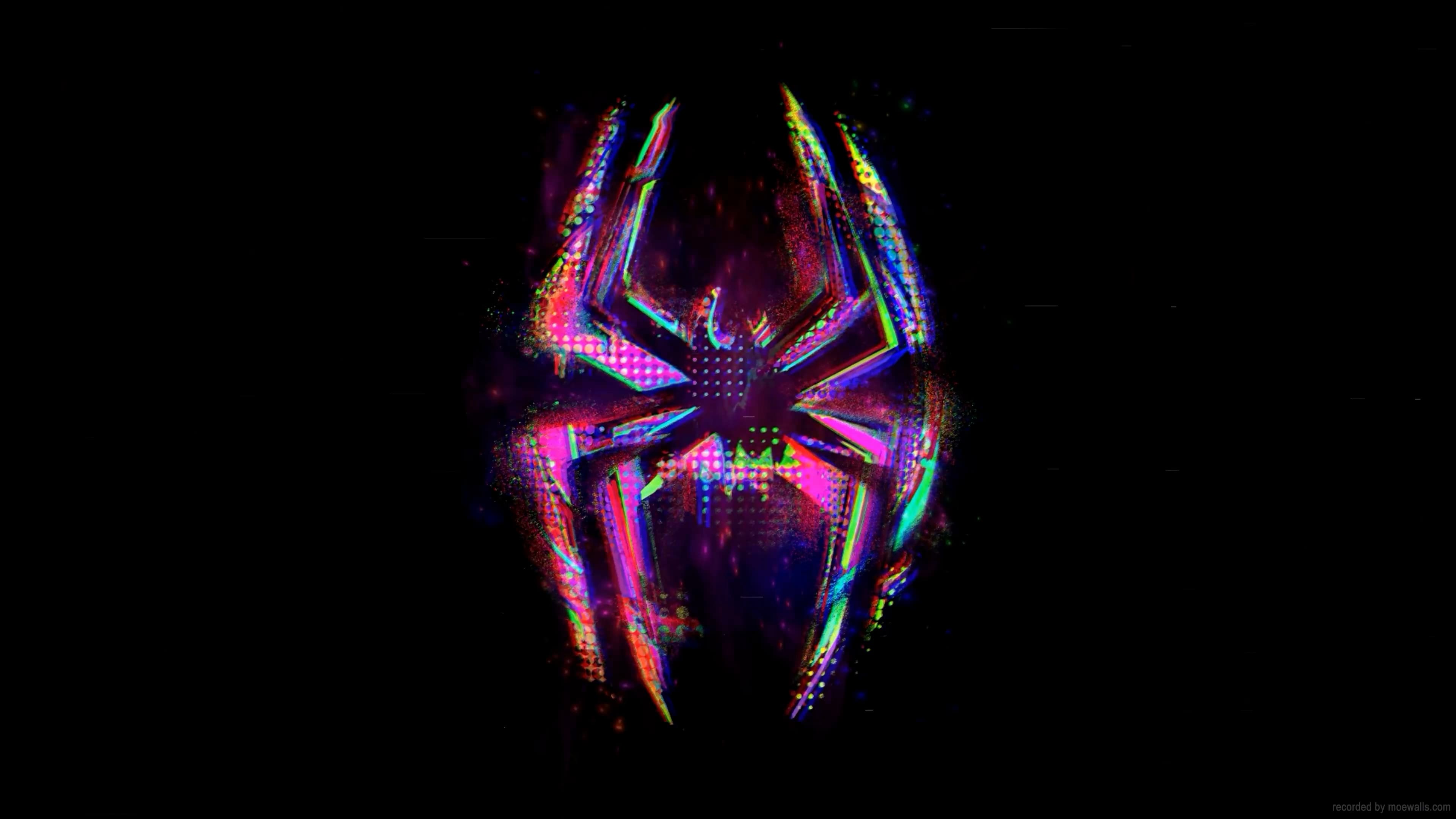 Spiderman Across The Spiderverse Logo — Anime live wallpaper for Mac