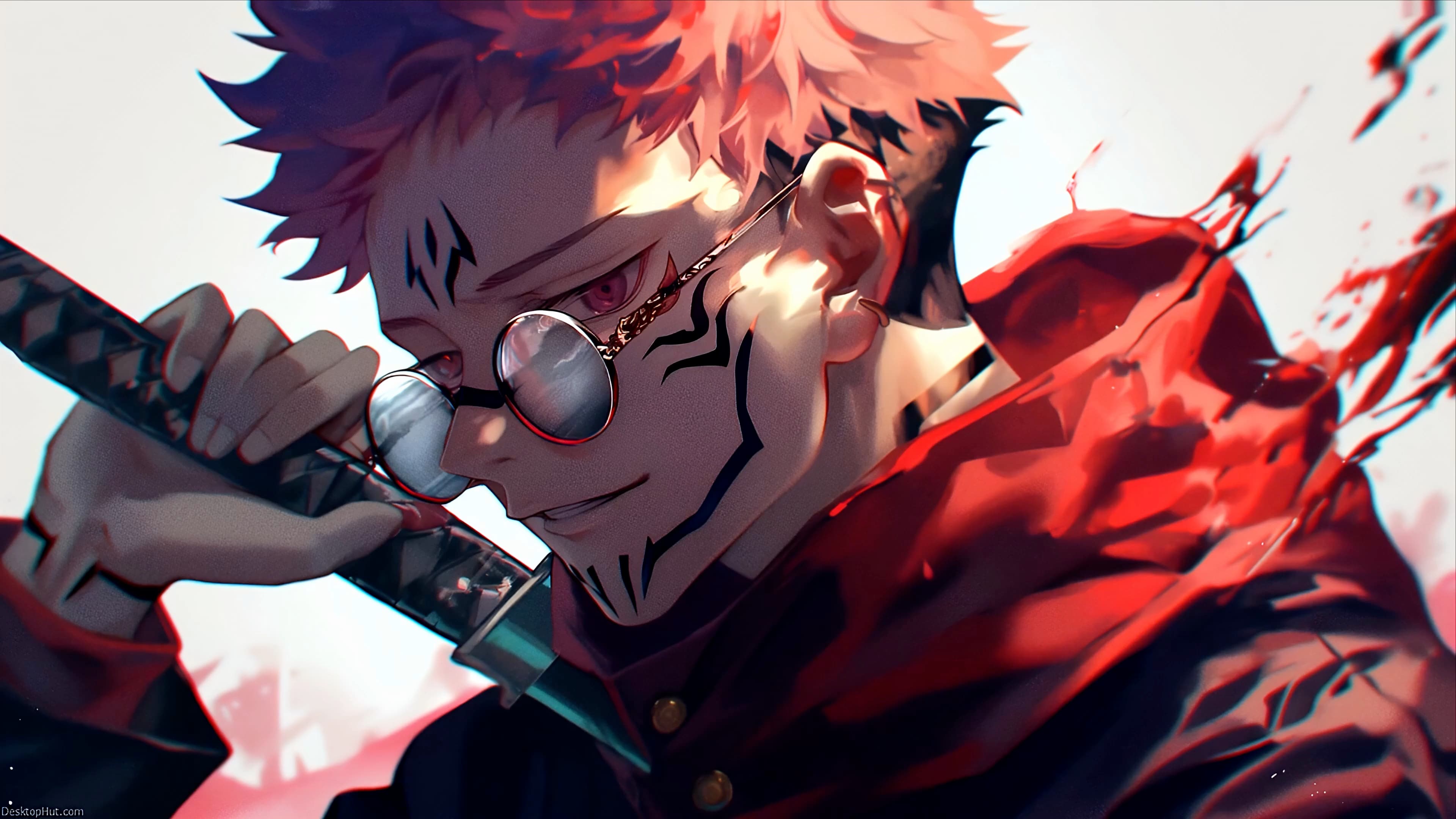 Sukuna Battle Pose — Anime live wallpaper for Mac