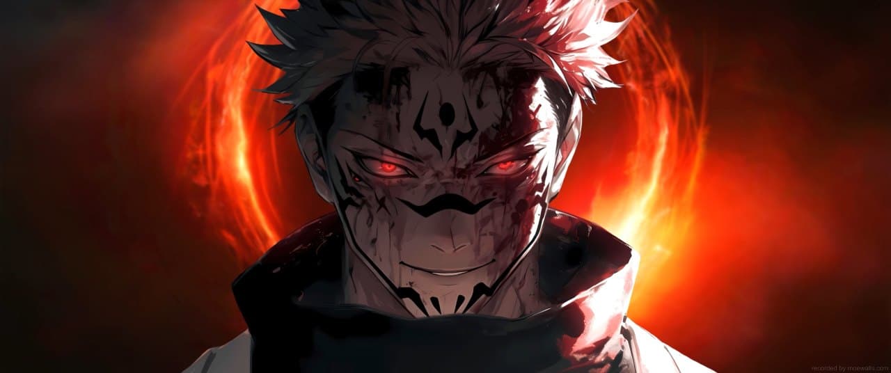Sukuna Crimson Curse — Anime live wallpaper for Mac