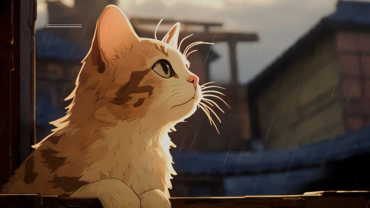 Sunlit Orange Cat — Cats live wallpaper for Mac