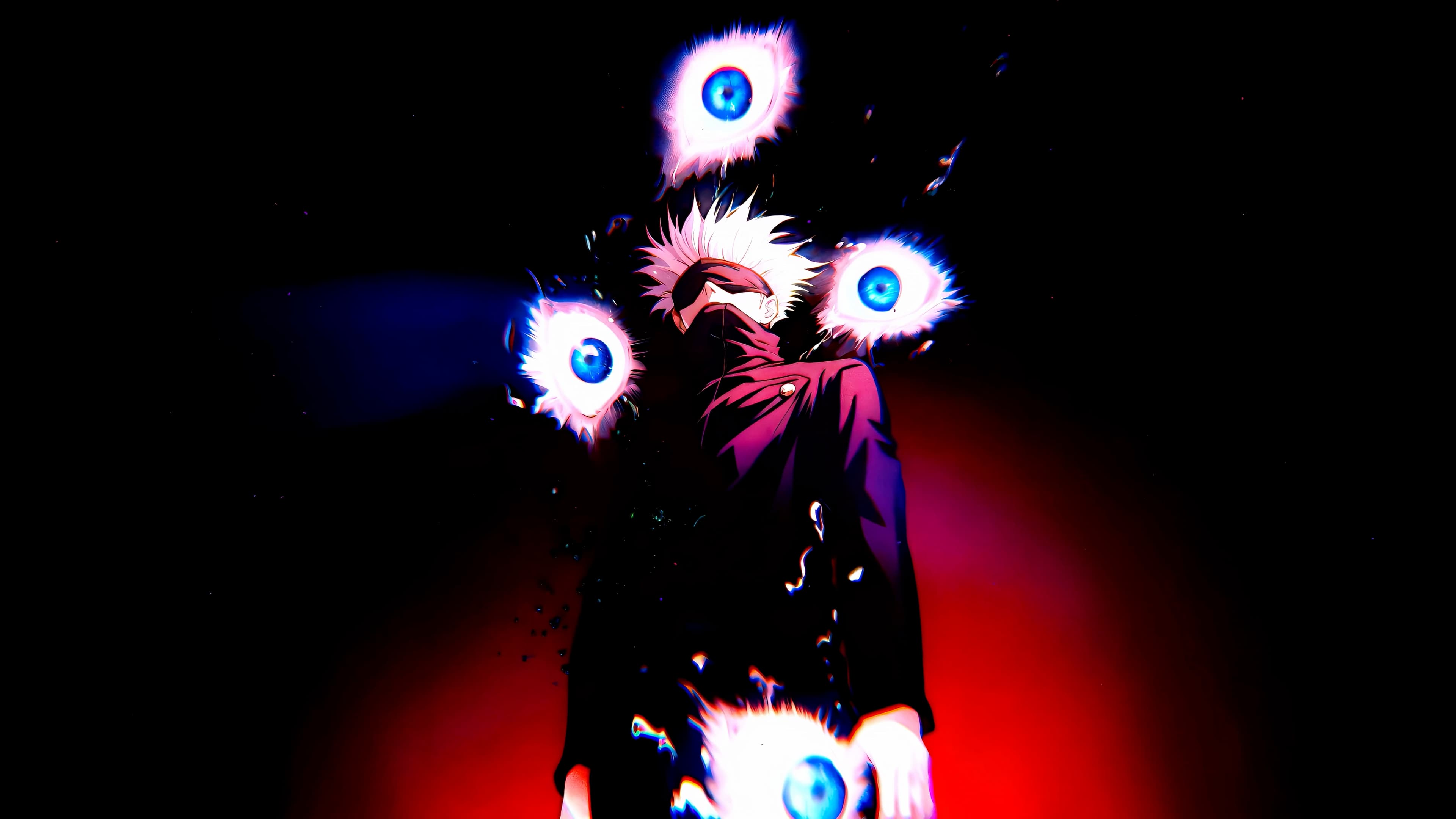 Void Eyes Anime Hero — Anime live wallpaper for Mac