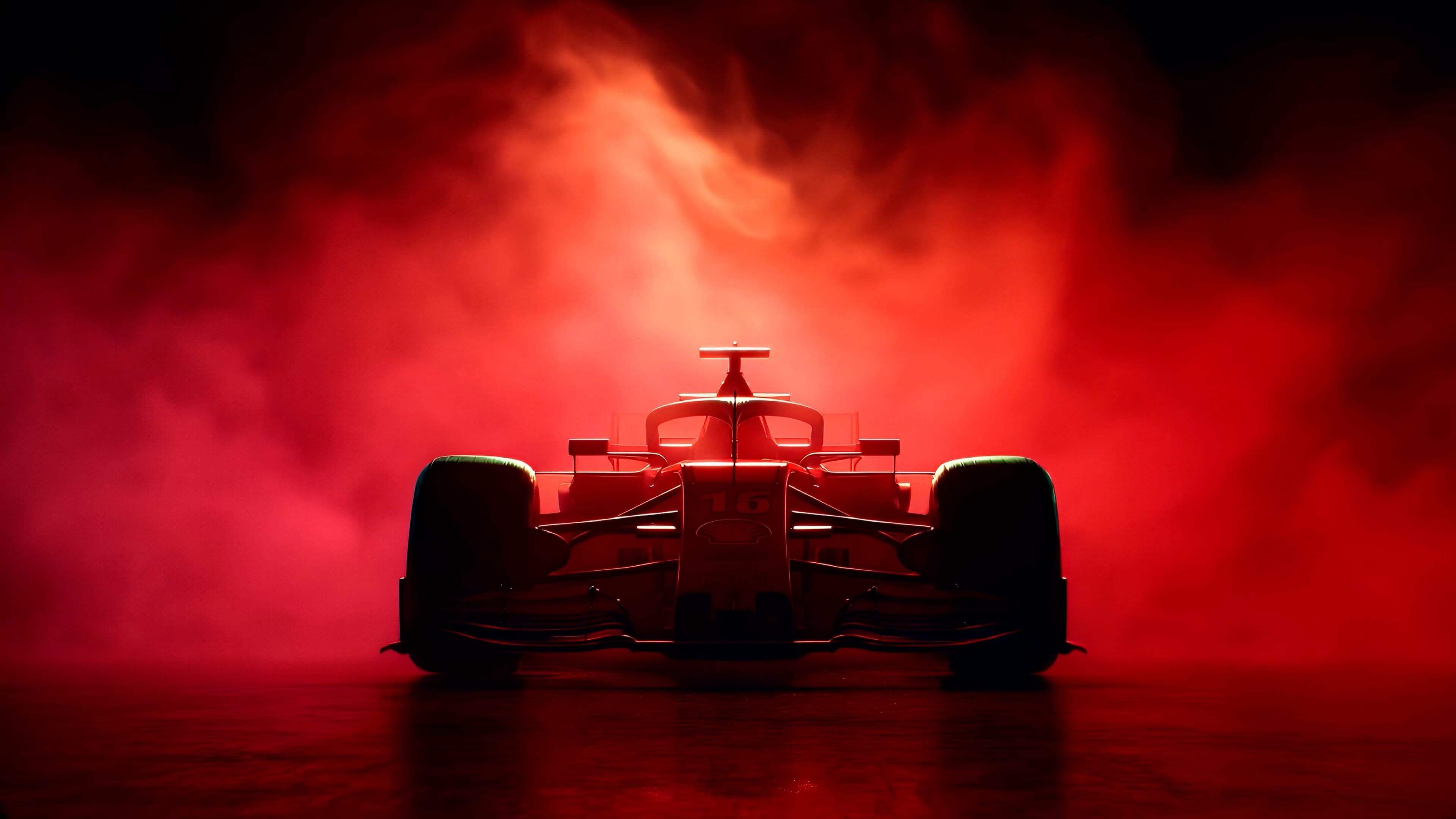 Crimson Formula Racer — Cars live wallpaper for Mac