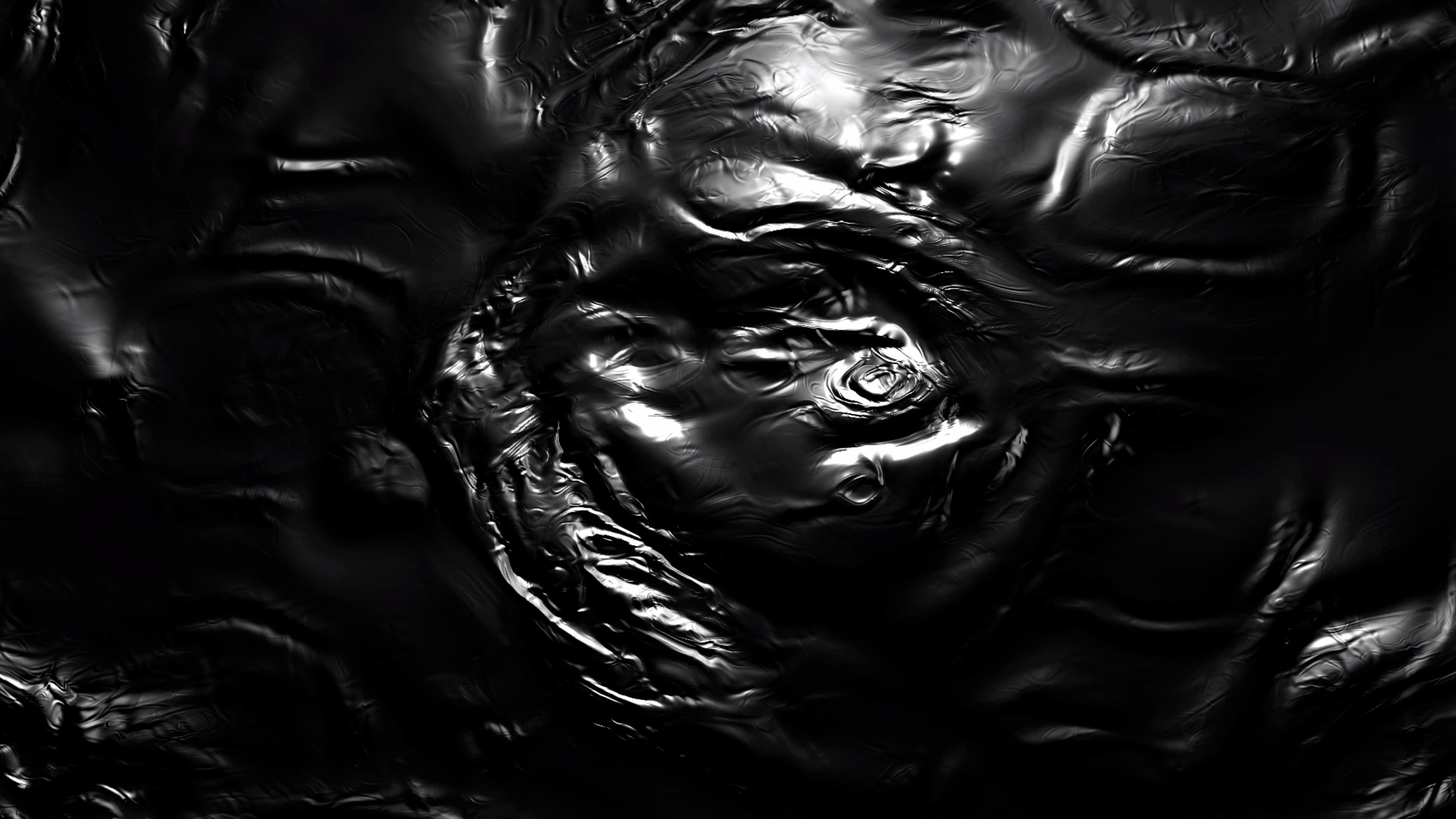 Black Liquid Texture — Sci-fi live wallpaper for Mac