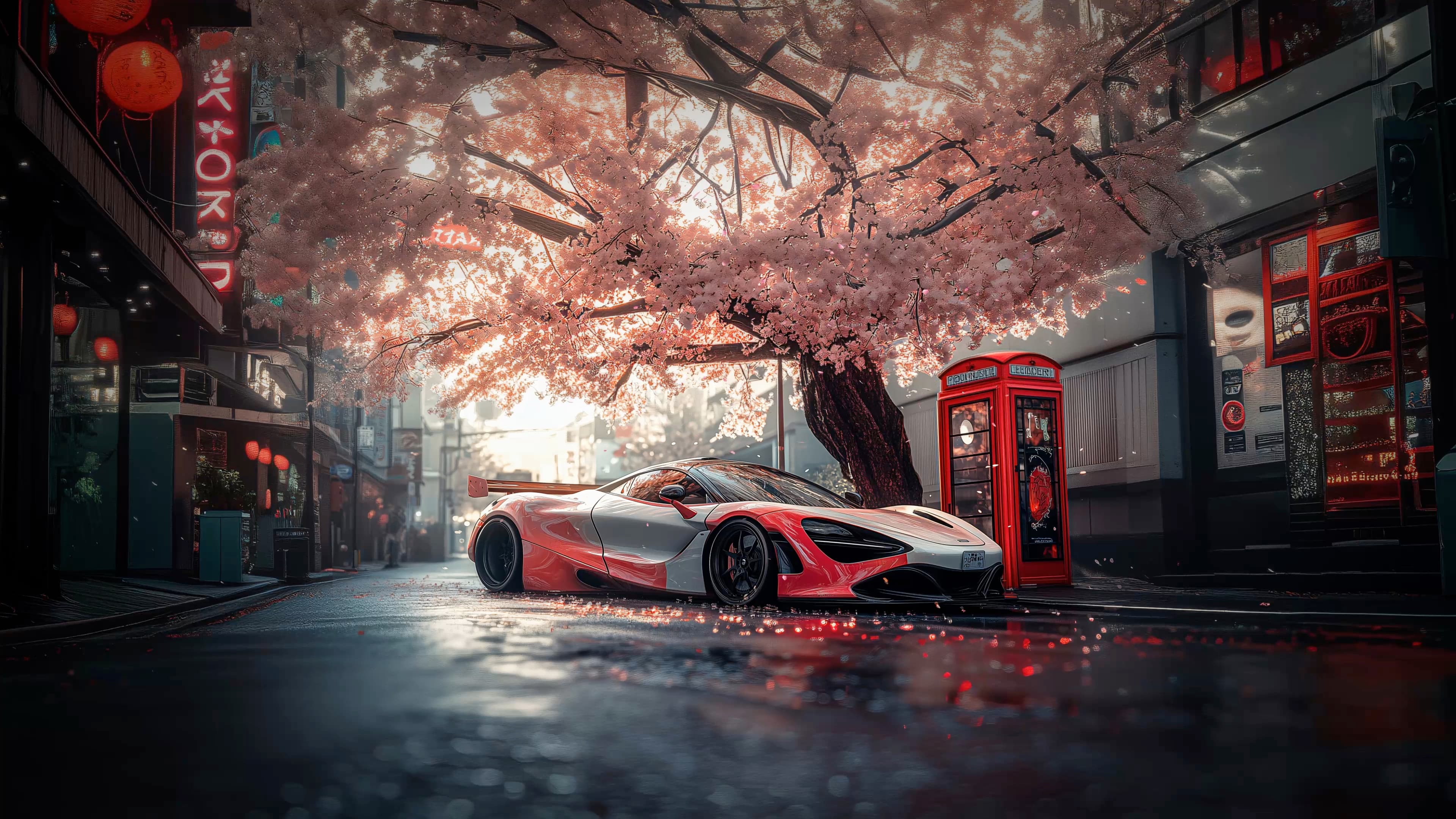 Cherry Street Supercar — Cars live wallpaper for Mac