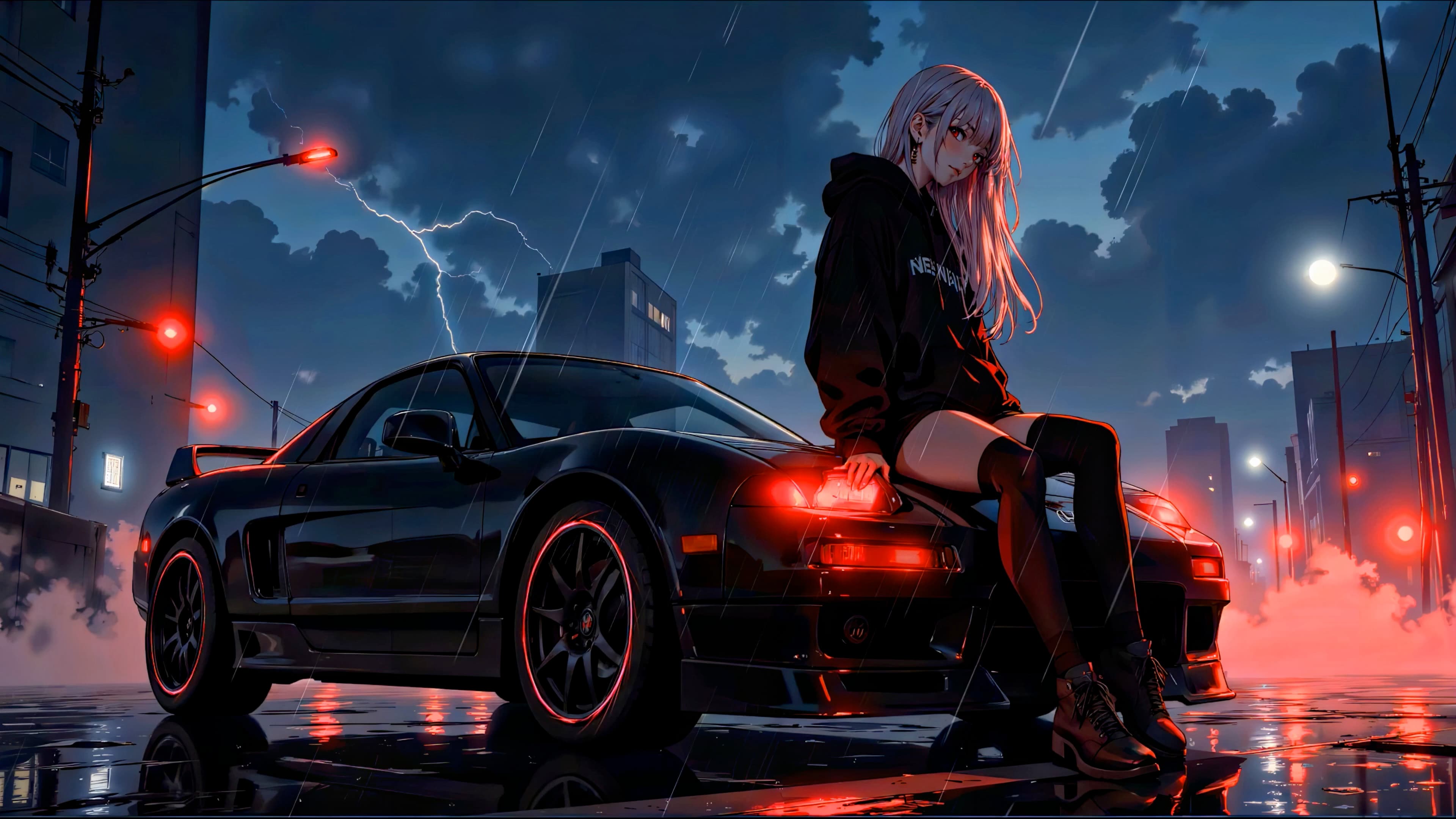 Stormy Porsche GT2 — Cars live wallpaper for Mac