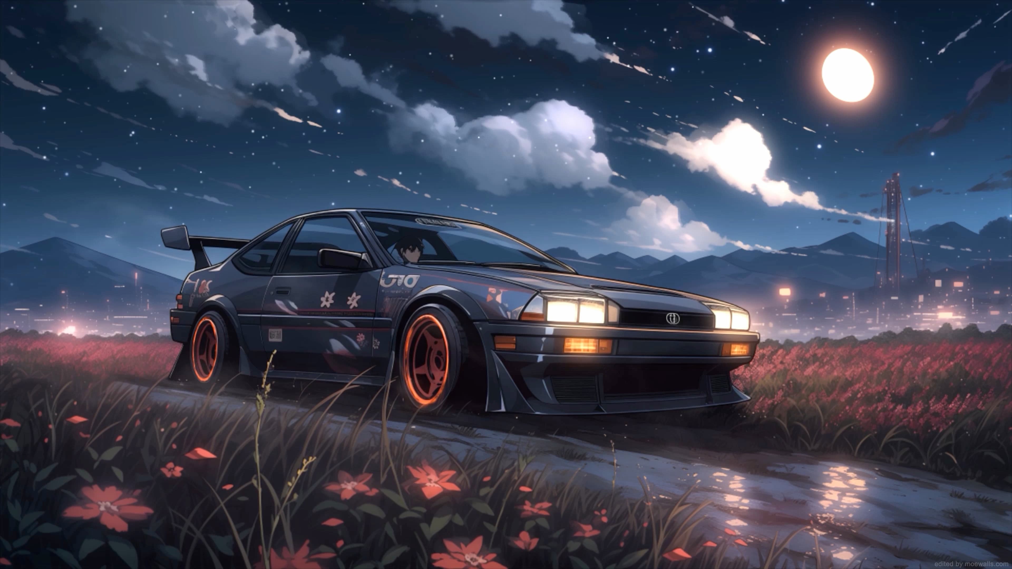 Midnight Drive — Cars live wallpaper for Mac
