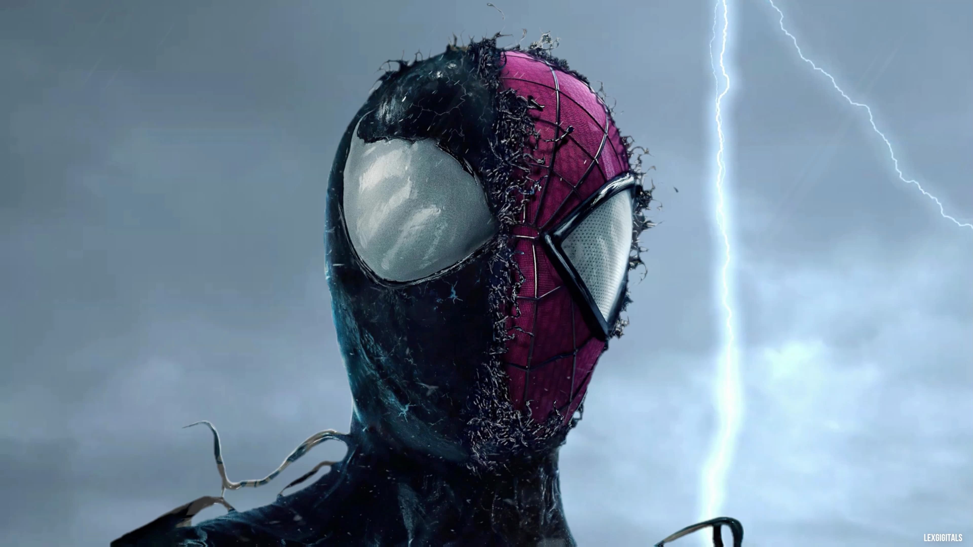 Spider-Man x Venom — Sci-fi live wallpaper for Mac