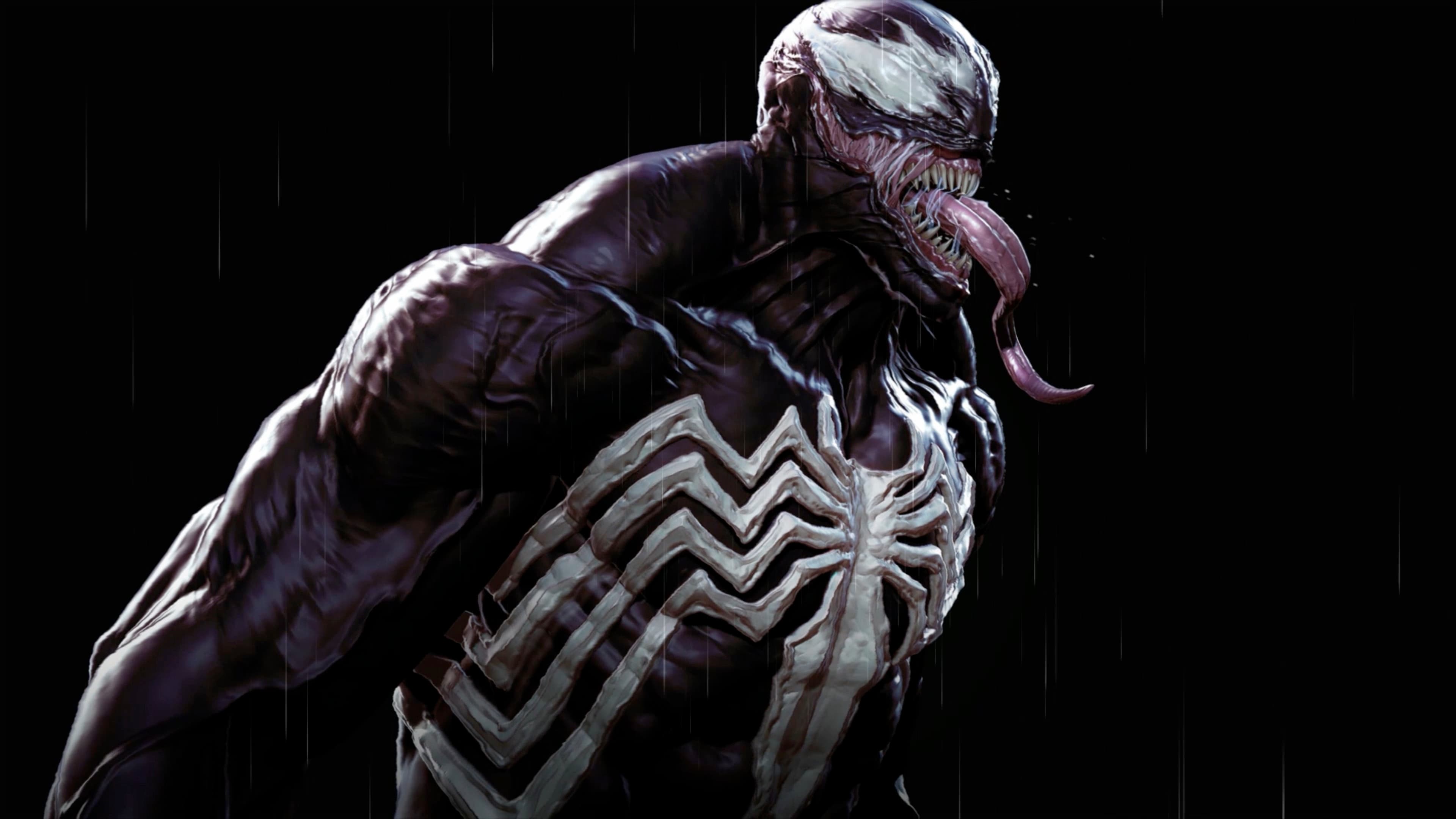 Venom in the Rain — Sci-fi live wallpaper for Mac
