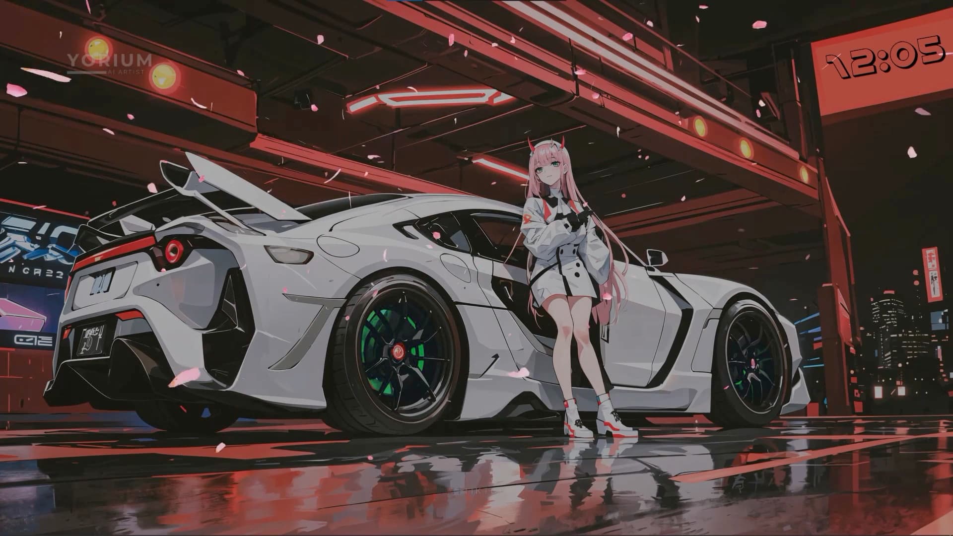 Zero Two Supercar — Cars live wallpaper for Mac